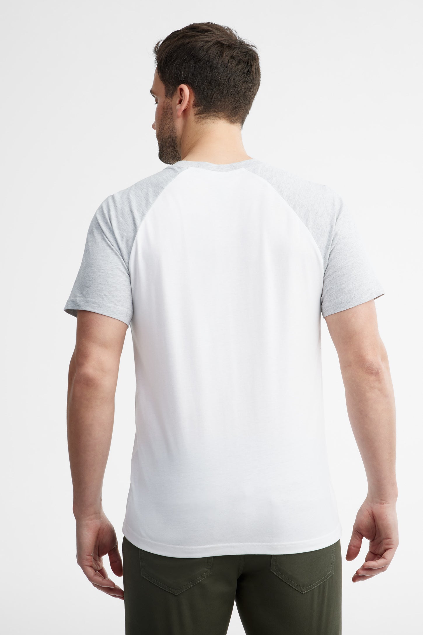 T-shirt col rond coton, 2/30$ - Homme && BLANC MULTI