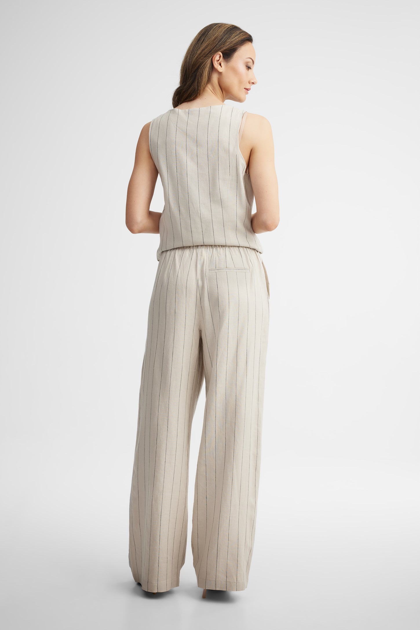 Veste habillée col carré doublée - Femme && BEIGE/MULTI