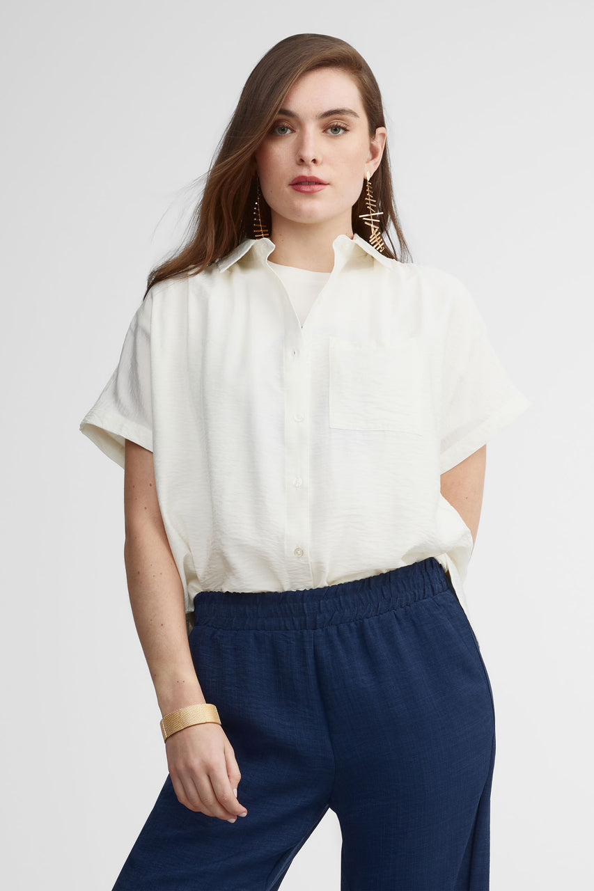 Manches Courtes Chemisier Et Blouse Short-sleeved Blouse Women