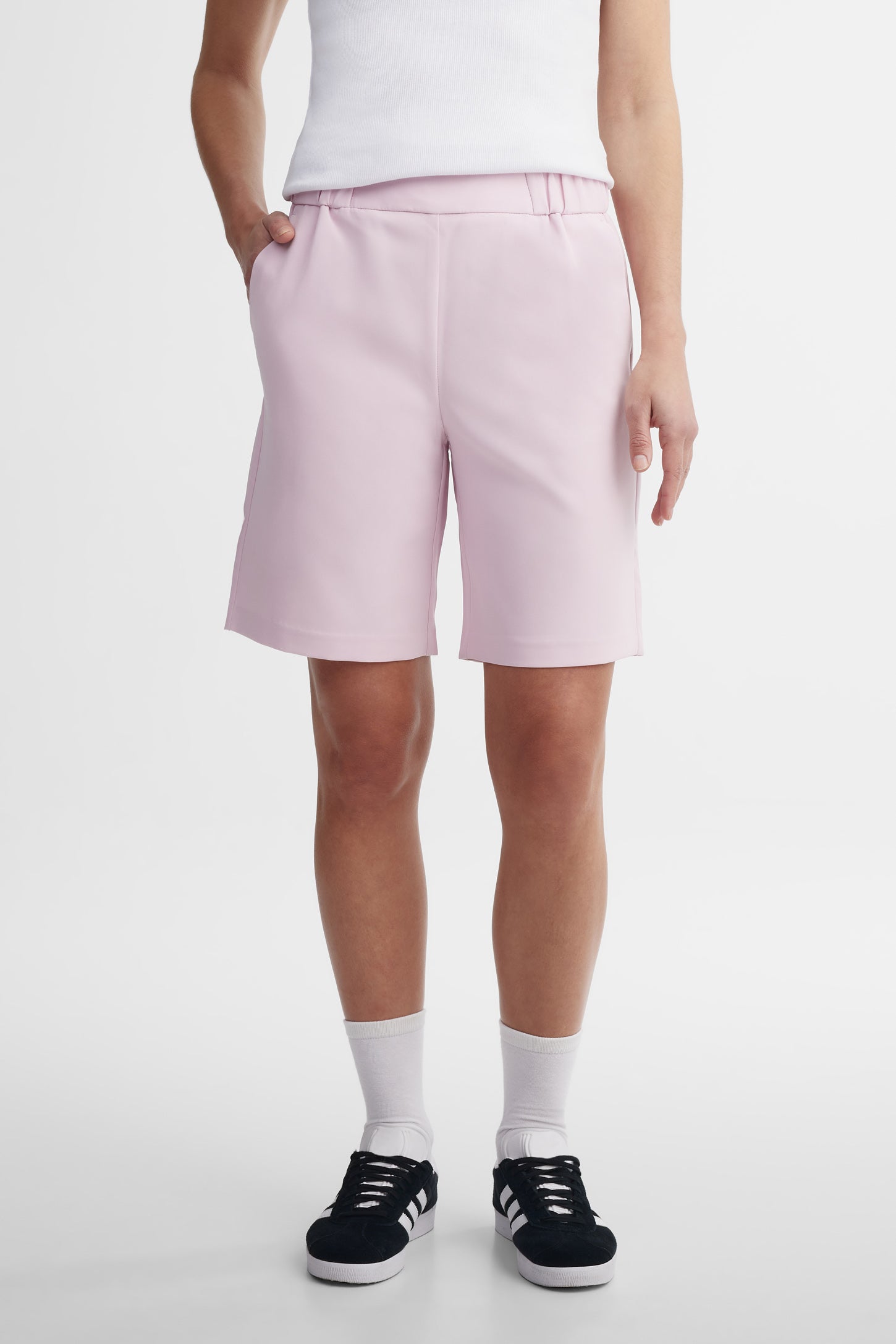 Bermuda taille élastique - Femme && ROSE