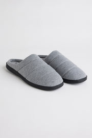 Pantoufles mules matelassées - Homme && GRIS MIXTE