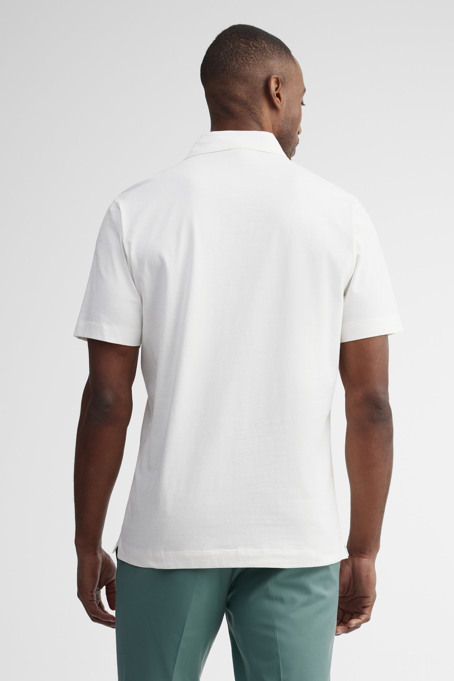 Polo manches courtes semi-ajusté - Homme && BLANC MULTI