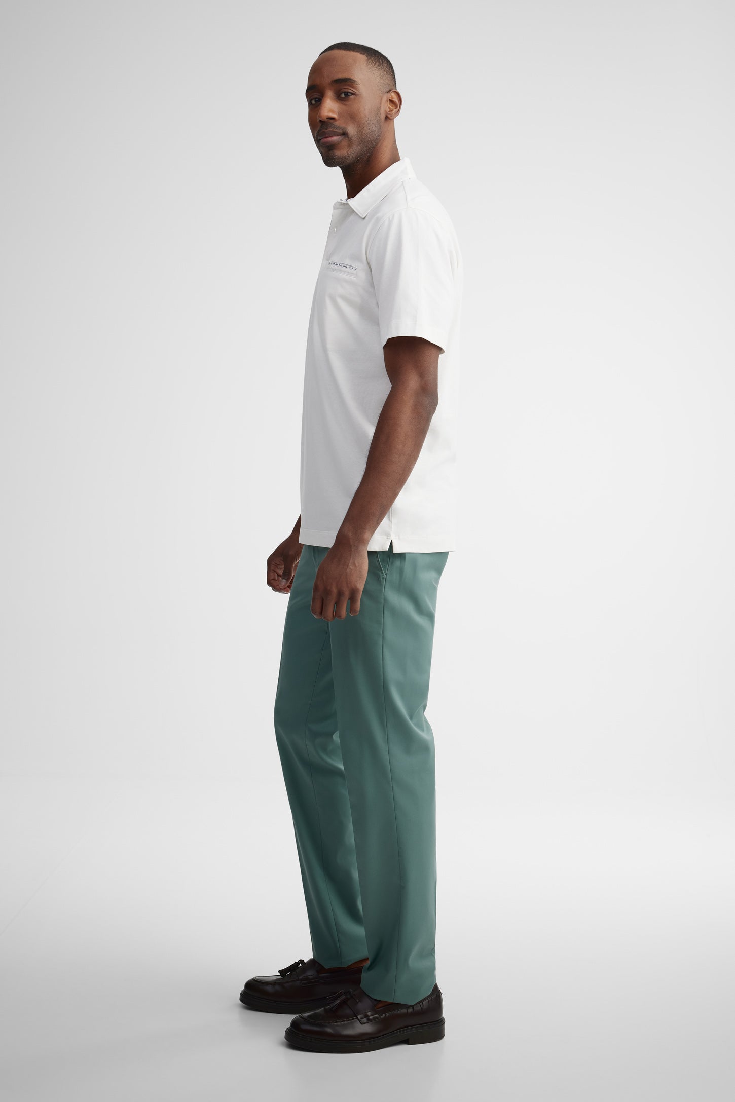 Polo manches courtes semi-ajusté - Homme && BLANC MULTI