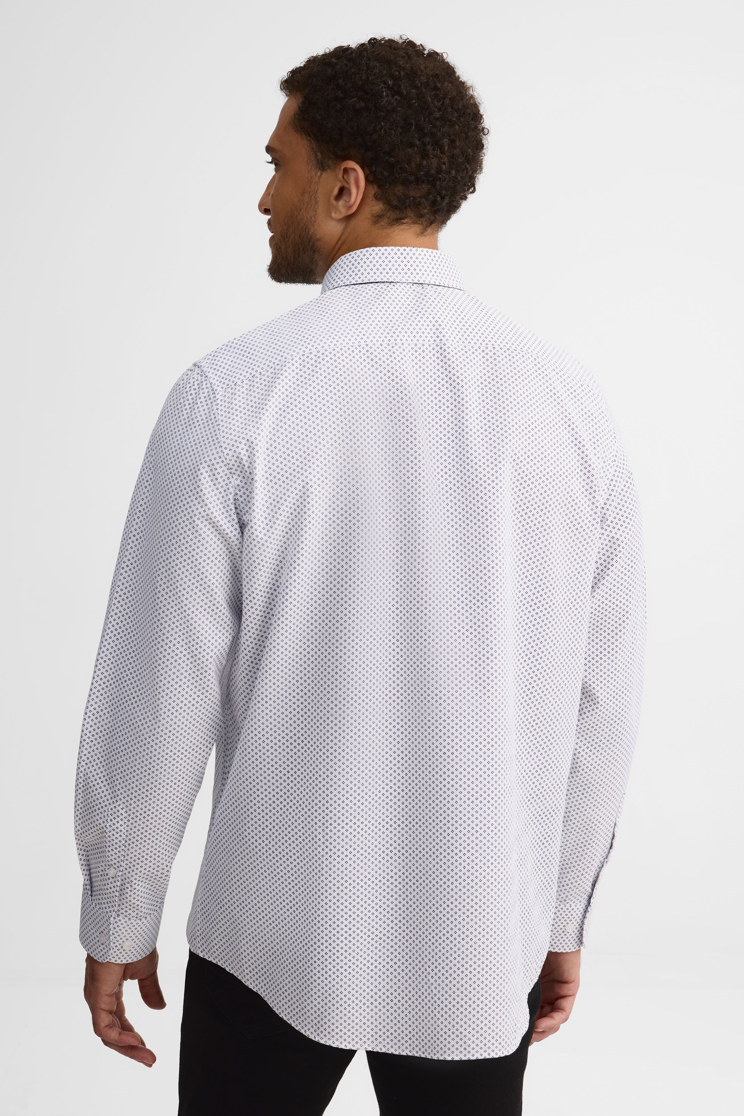 Chemise coupe régulière et cravate - Homme && BLANC