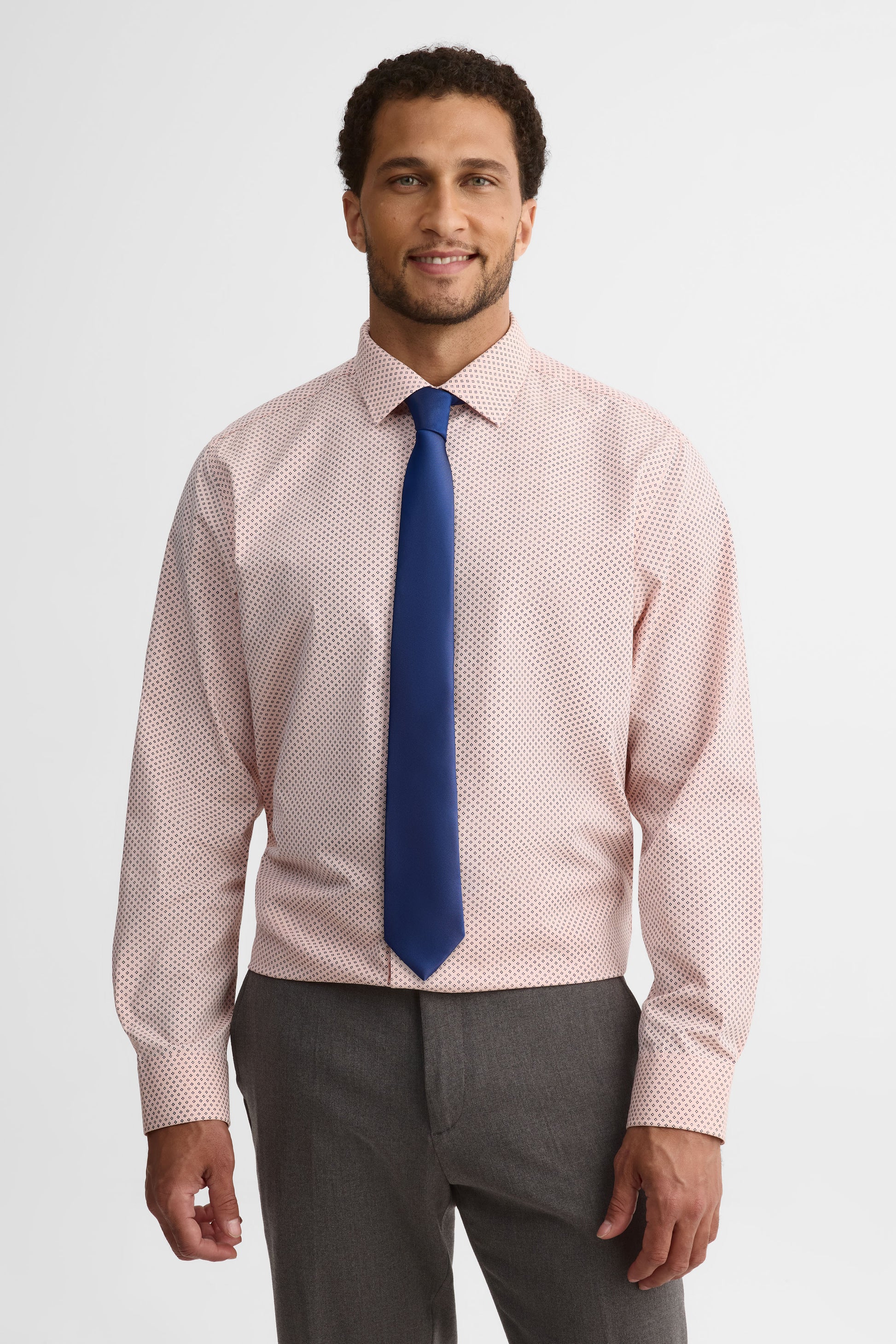 Chemise coupe régulière et cravate - Homme && ROSE