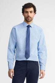 Chemise coupe régulière et cravate - Homme && BLEU