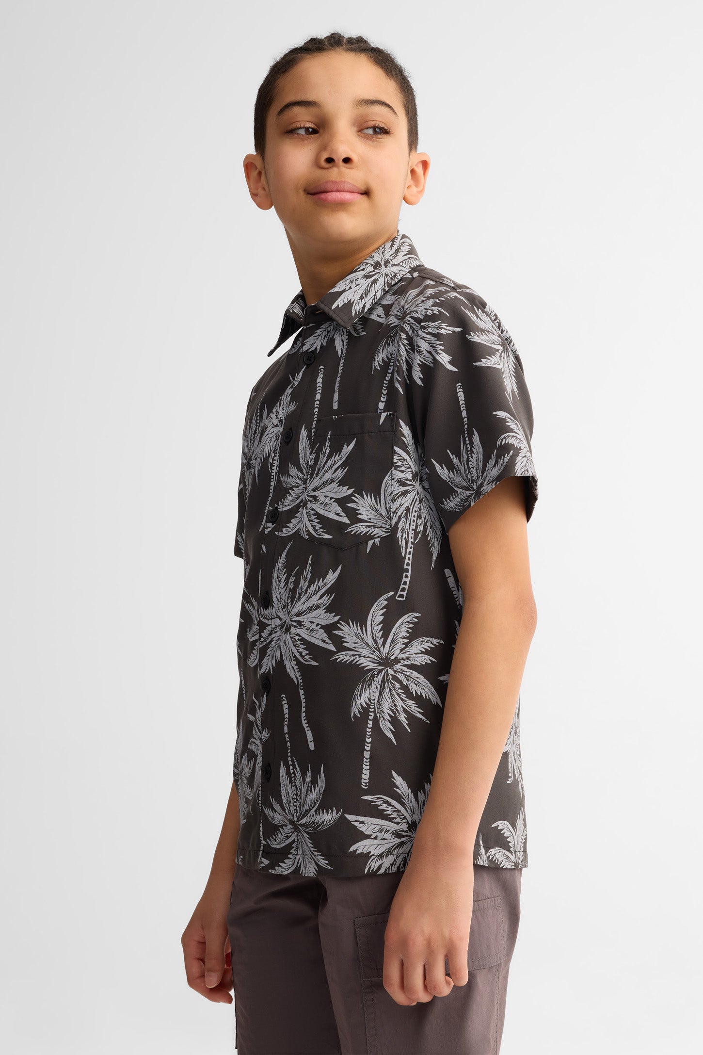 Chemise manches courtes imprimée - Ado garçon && NOIR/MULTI