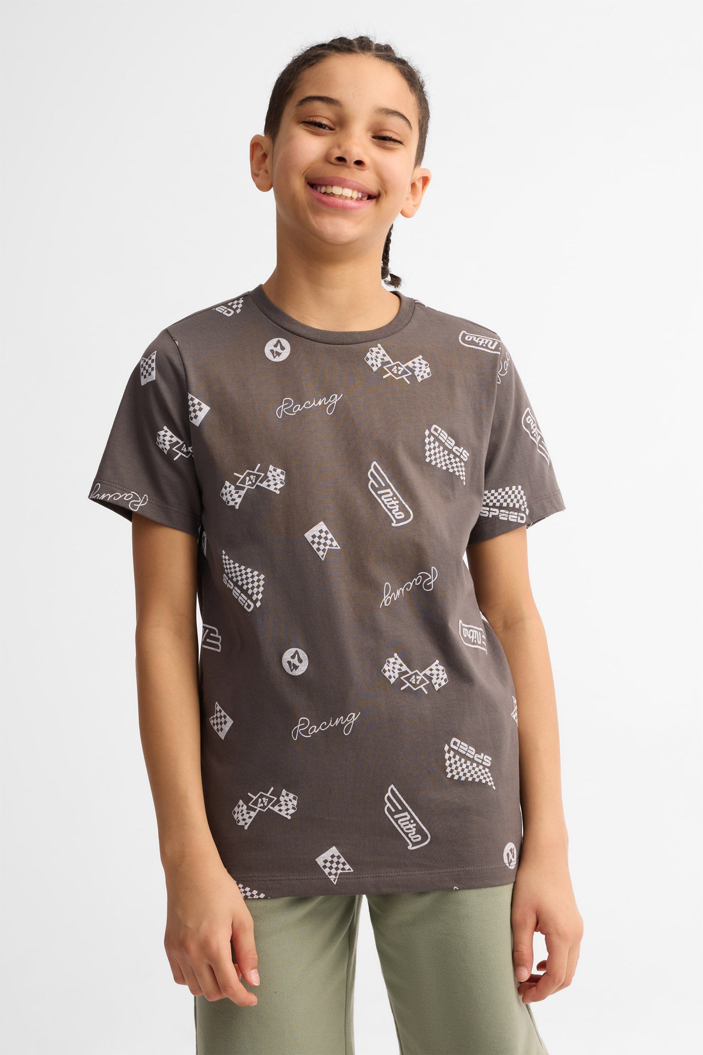 Lot de 2 t-shirts col rond coton - Ado garçon && BLEU