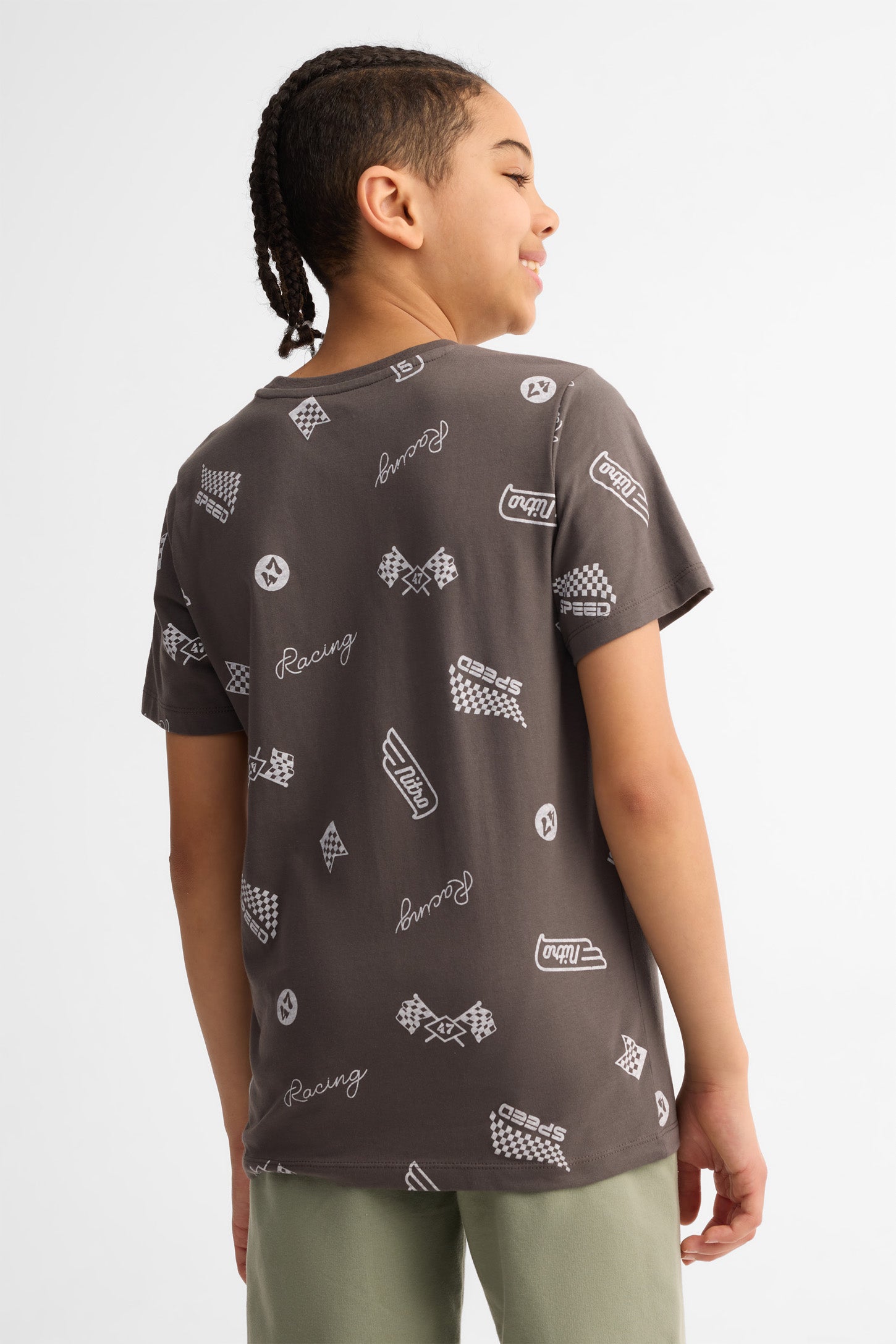 Lot de 2 t-shirts col rond coton - Ado garçon && BLEU