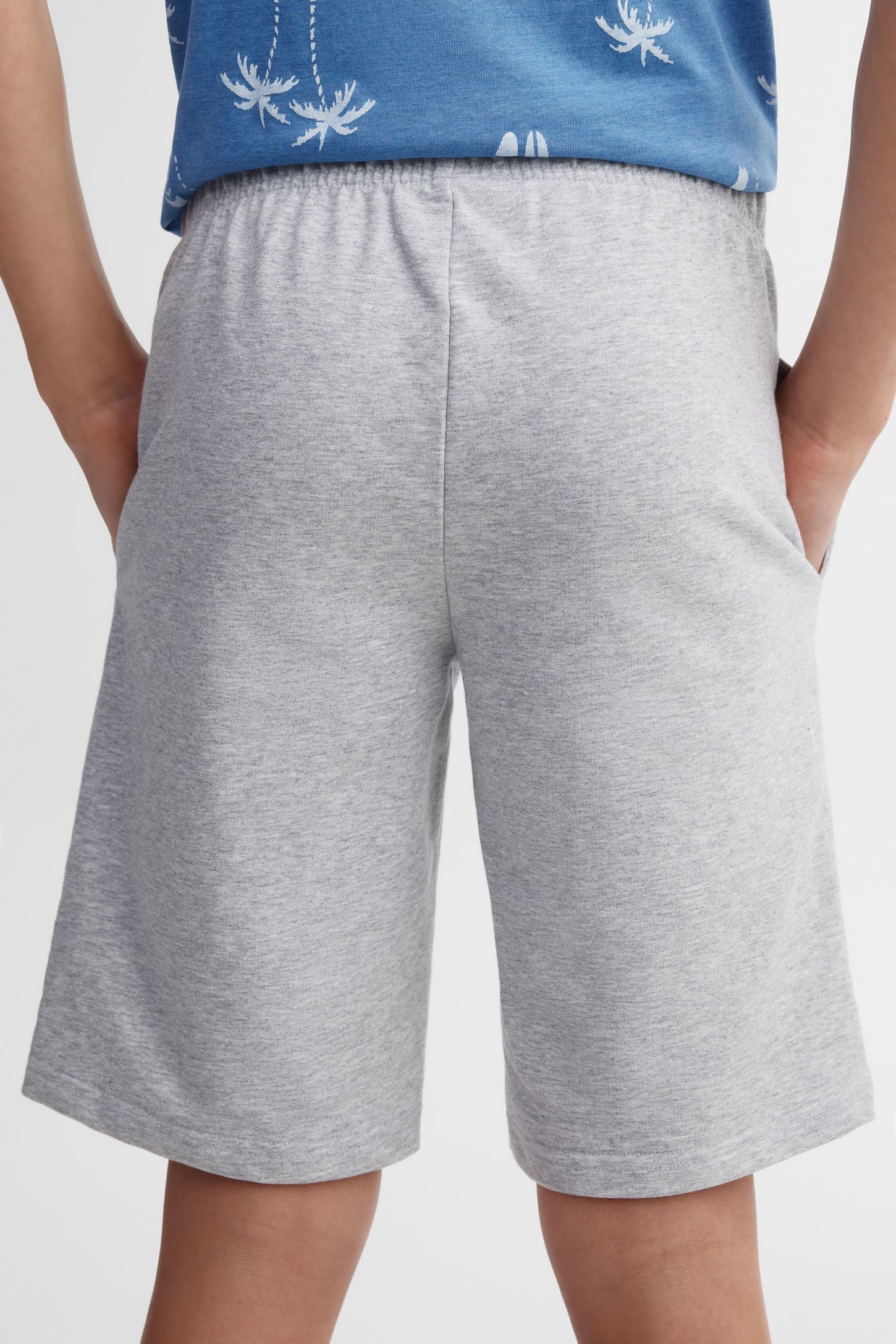 Lot de 2 shorts coton ouaté - Ado garçon && GRIS MIXTE