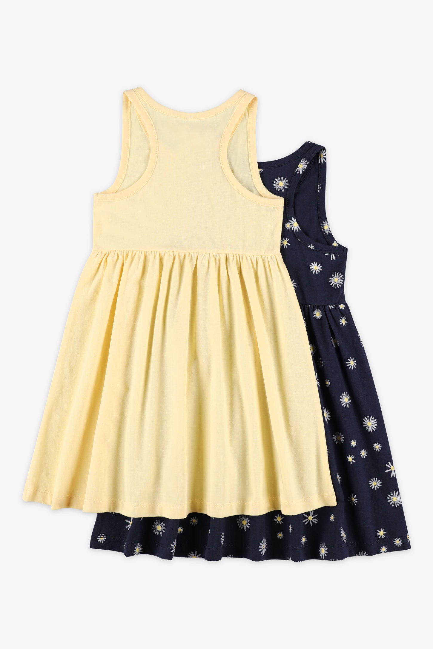 Lot de 2 robes en coton - Enfant fille && NOIR MIXTE