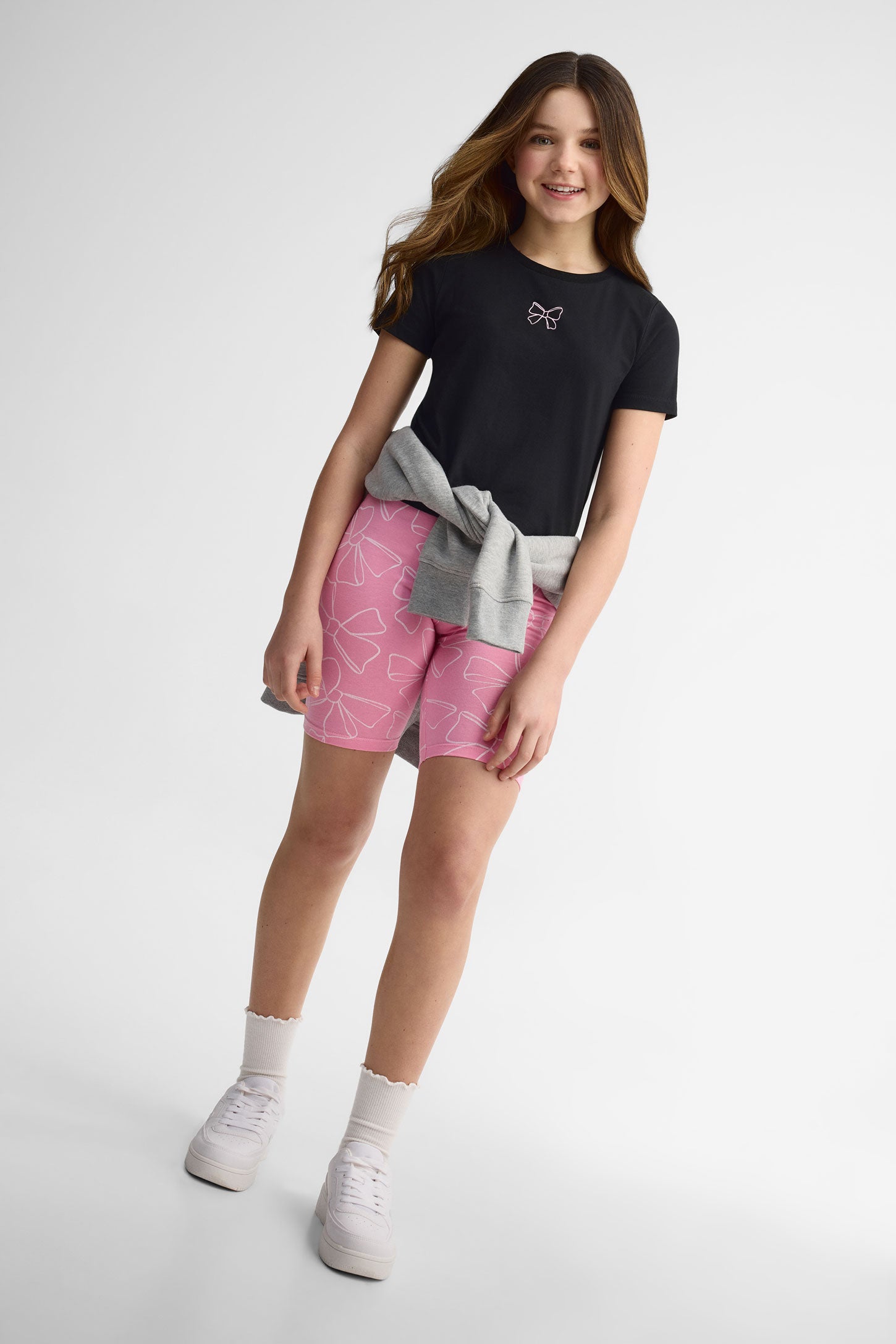 Lot de 2 t-shirts coton - Ado fille && NOIR