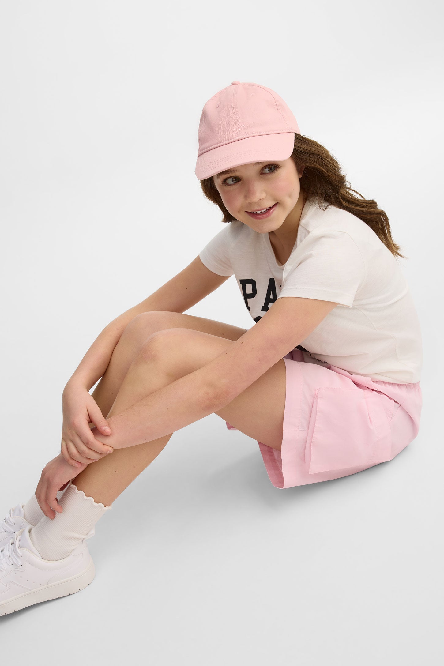 T-shirt col rond coton, 2/25$ - Ado fille && BLANC