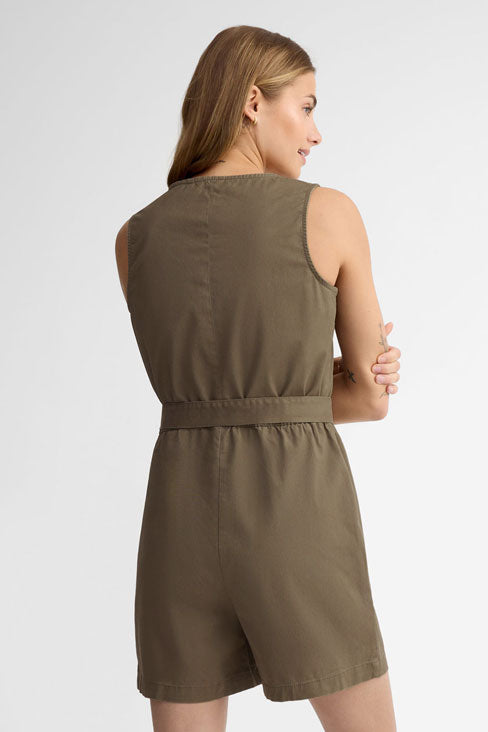 Combi-short coton - Femme && KAKI