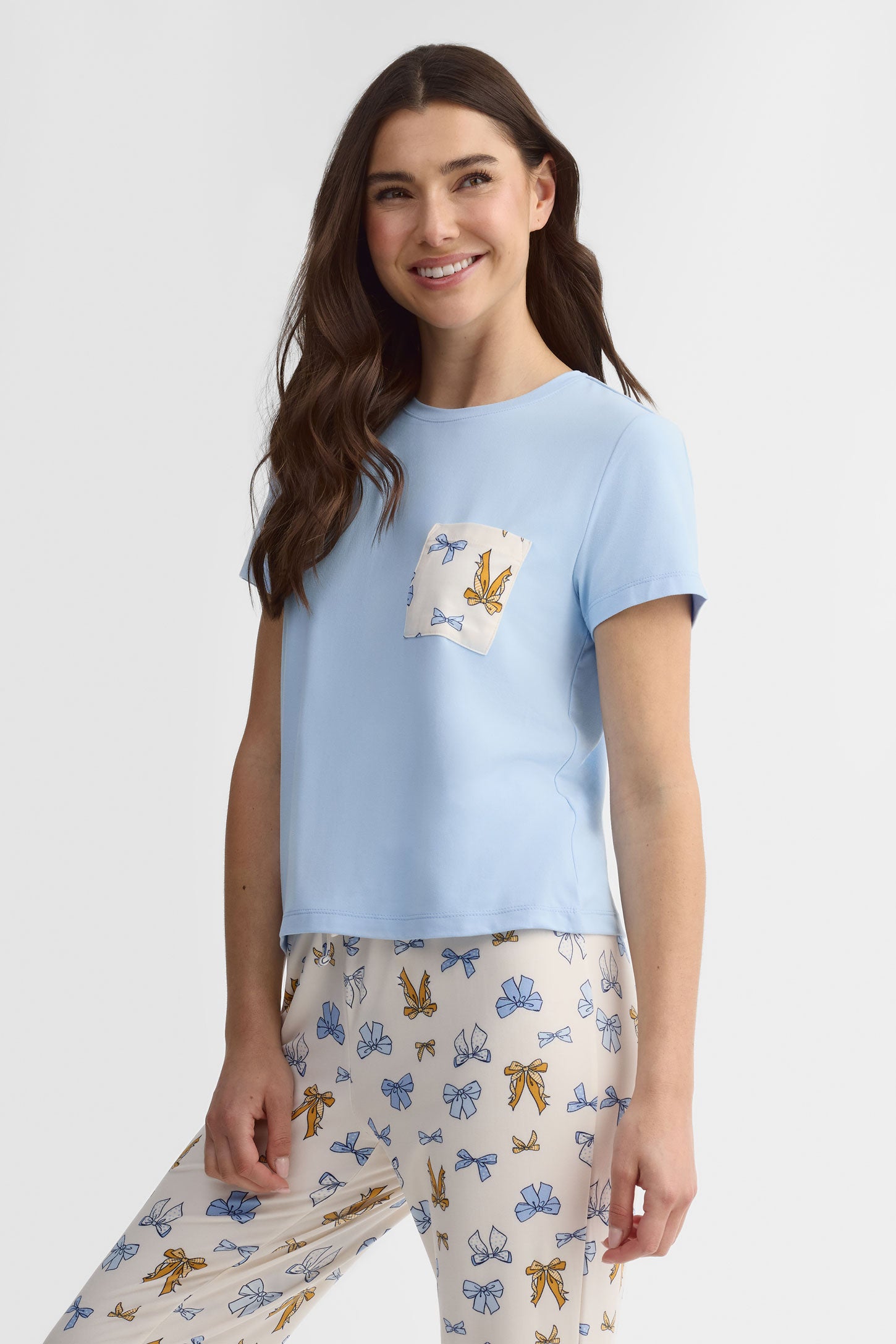Pyjama 3-pièces - Femme && BLEU PALE