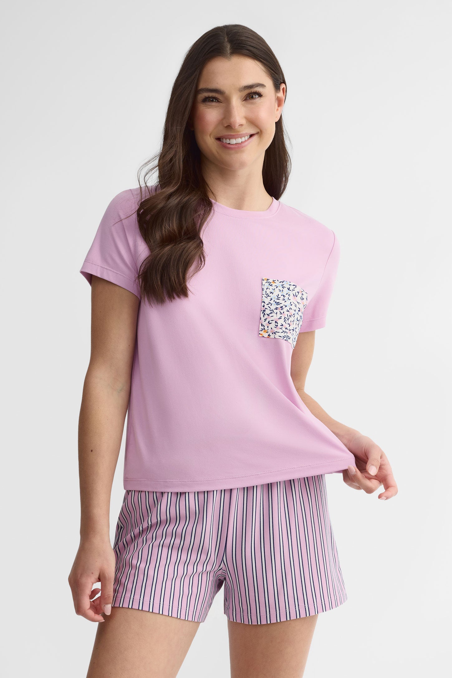 Pyjama 3-pièces - Femme && MAUVE