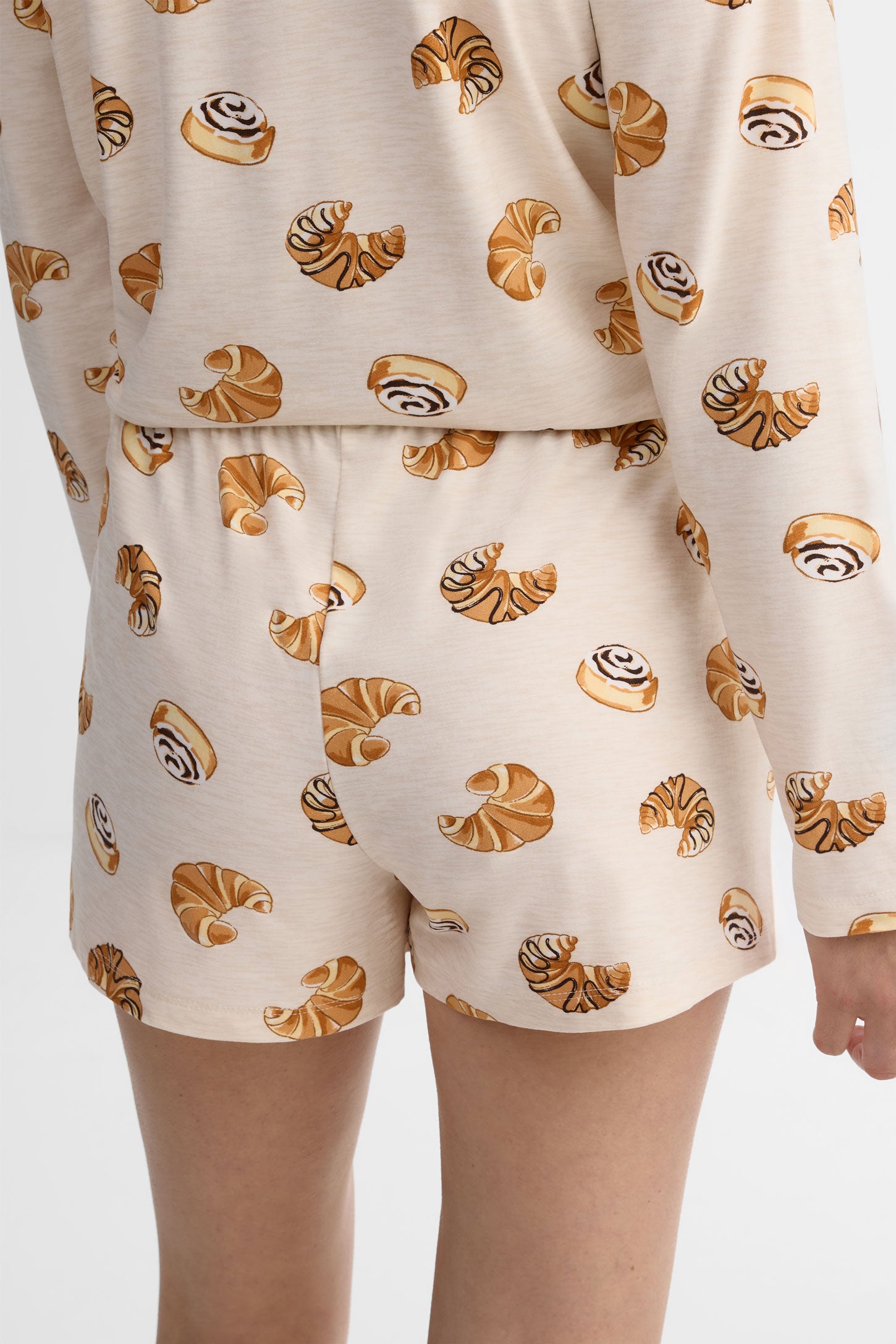 Lot de 2 shorts pyjama - Femme && BLANC CASSÉ/MULTI