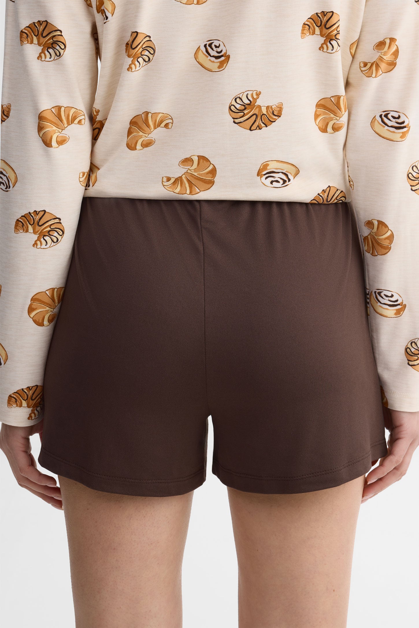 Lot de 2 shorts pyjama - Femme && BLANC CASSÉ/MULTI
