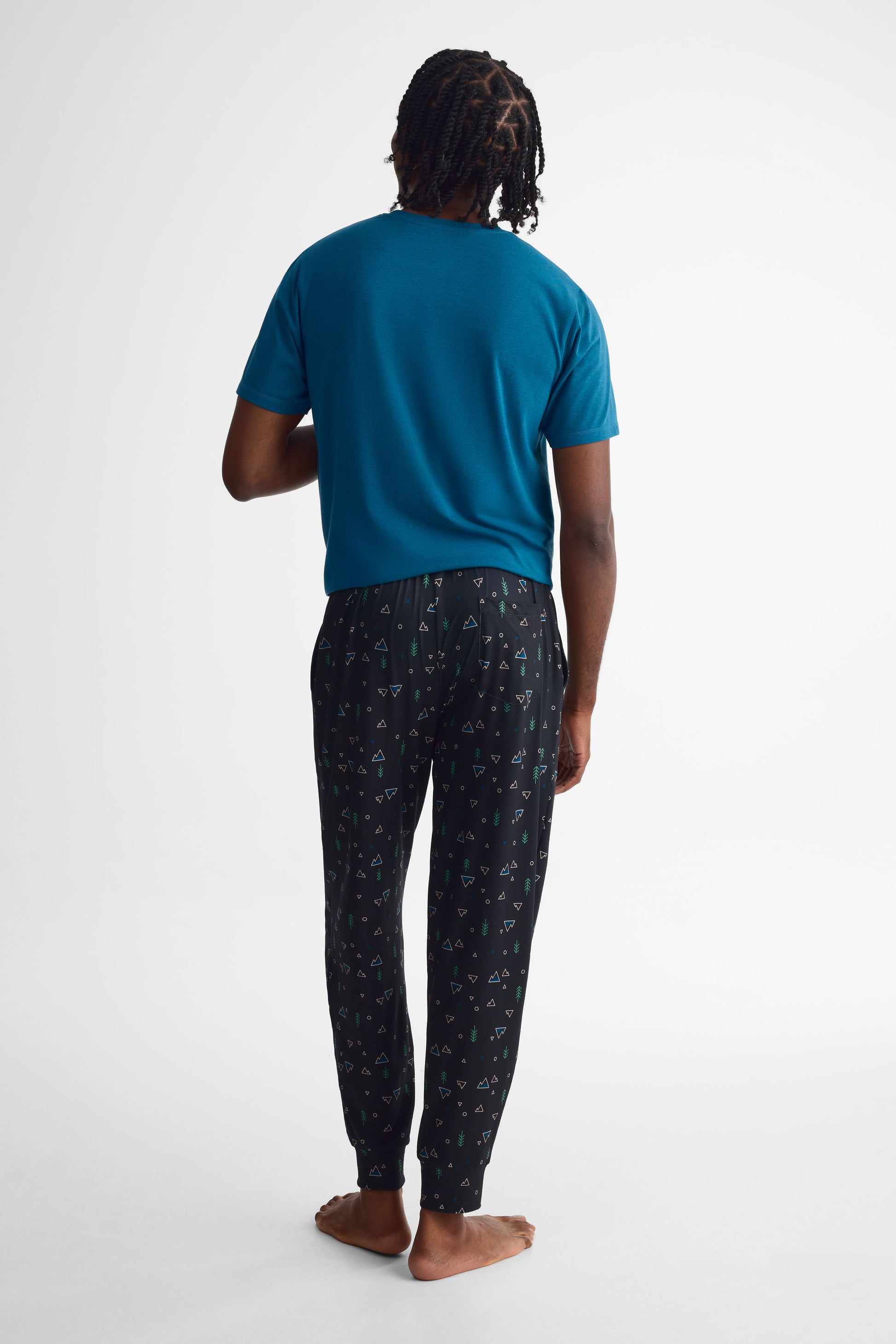 Pantalon pyjama imprimé 2/40$ && NOIR/MULTI