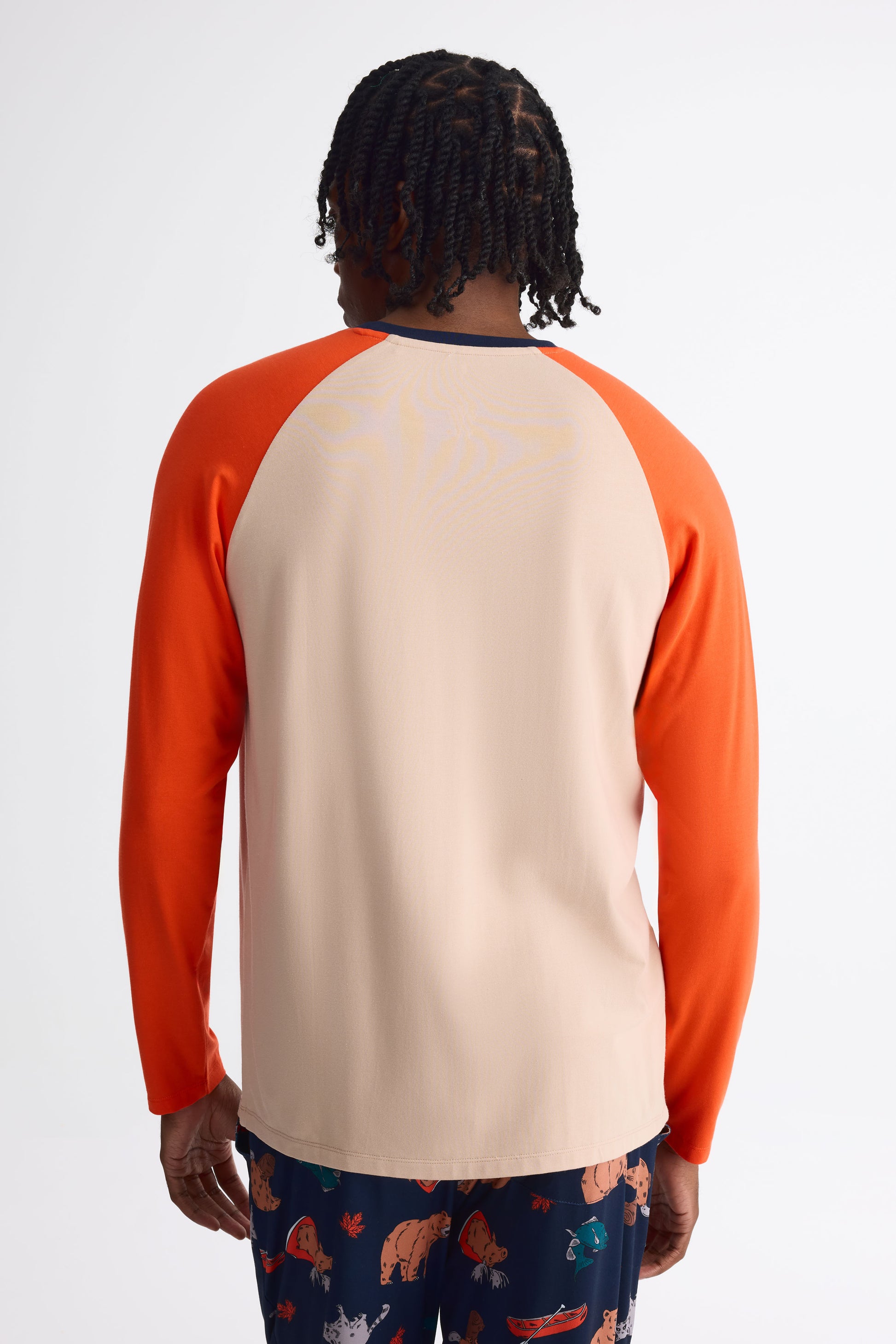 Chandail pyjama graphique 2/40$ – Homme && BEIGE