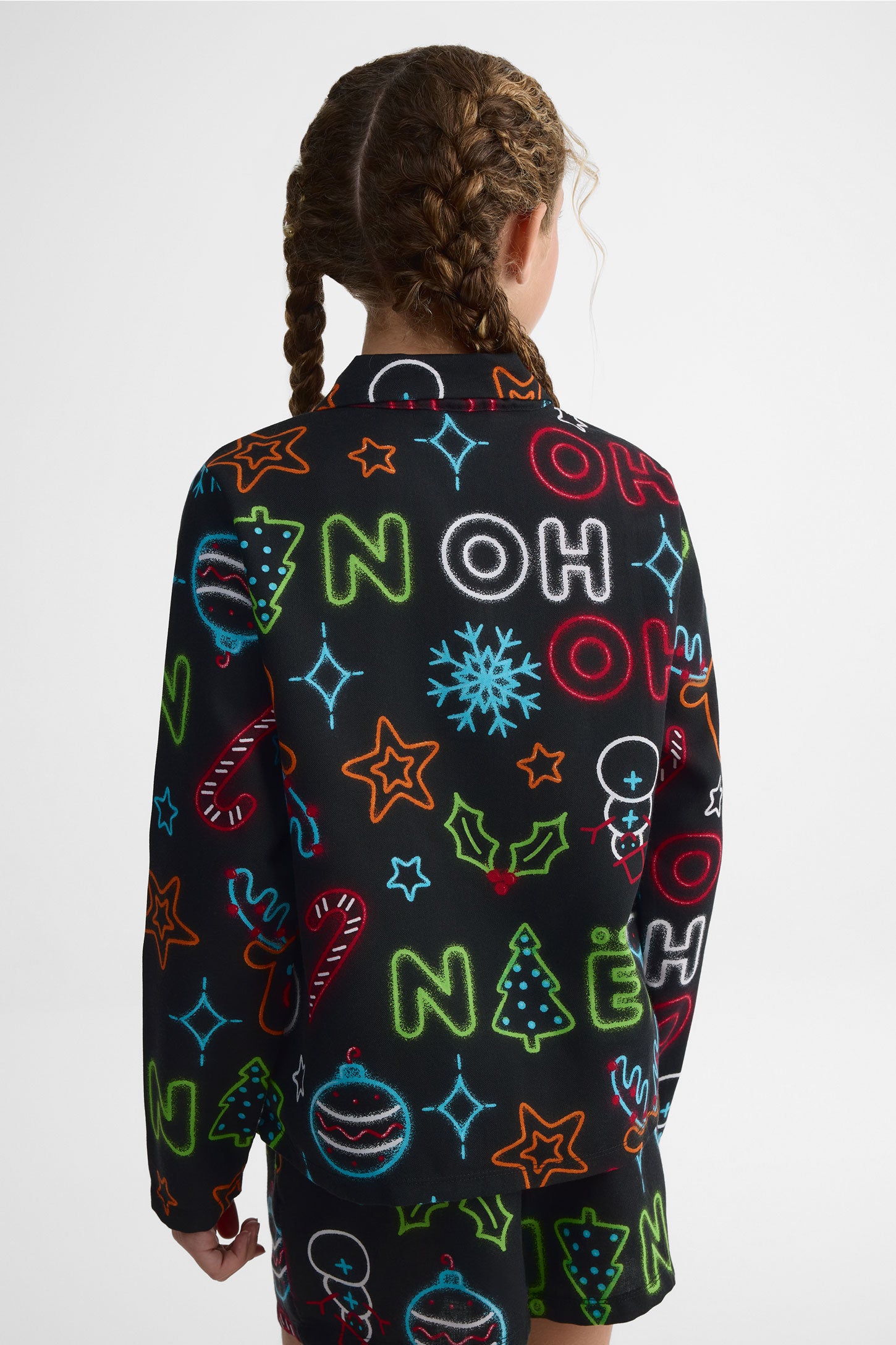 Chemise à manches longues en flanelle - Ado fille && NOIR/MULTI