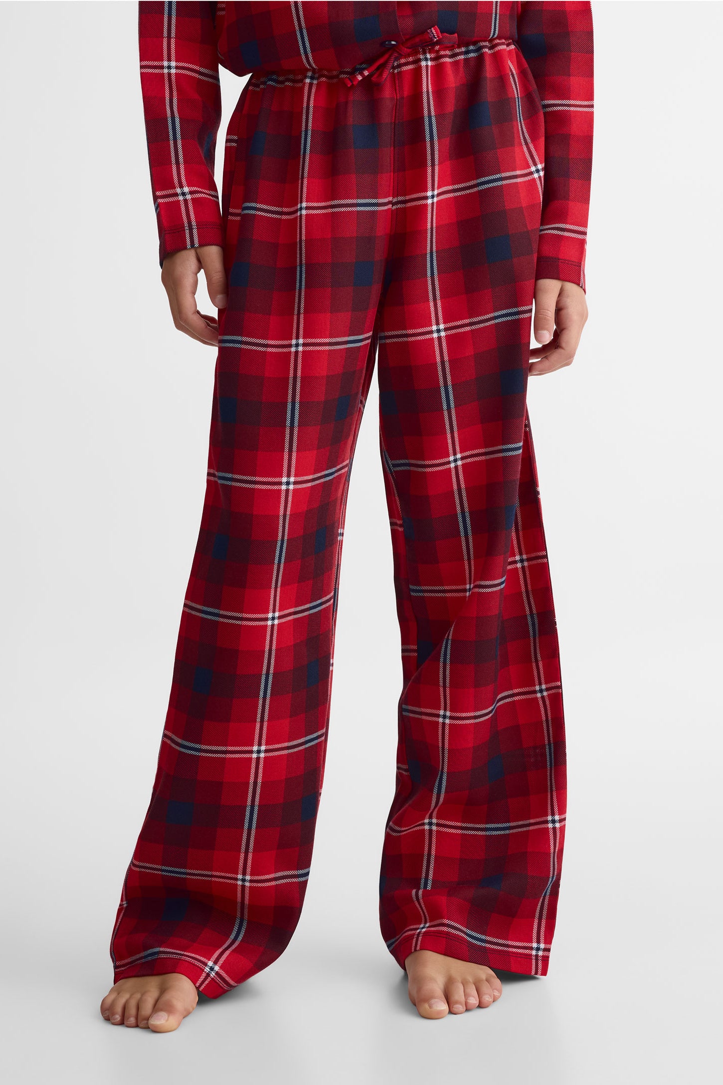 Pantalon élastique à la taille - Ado fille && ROUGE/MULTI