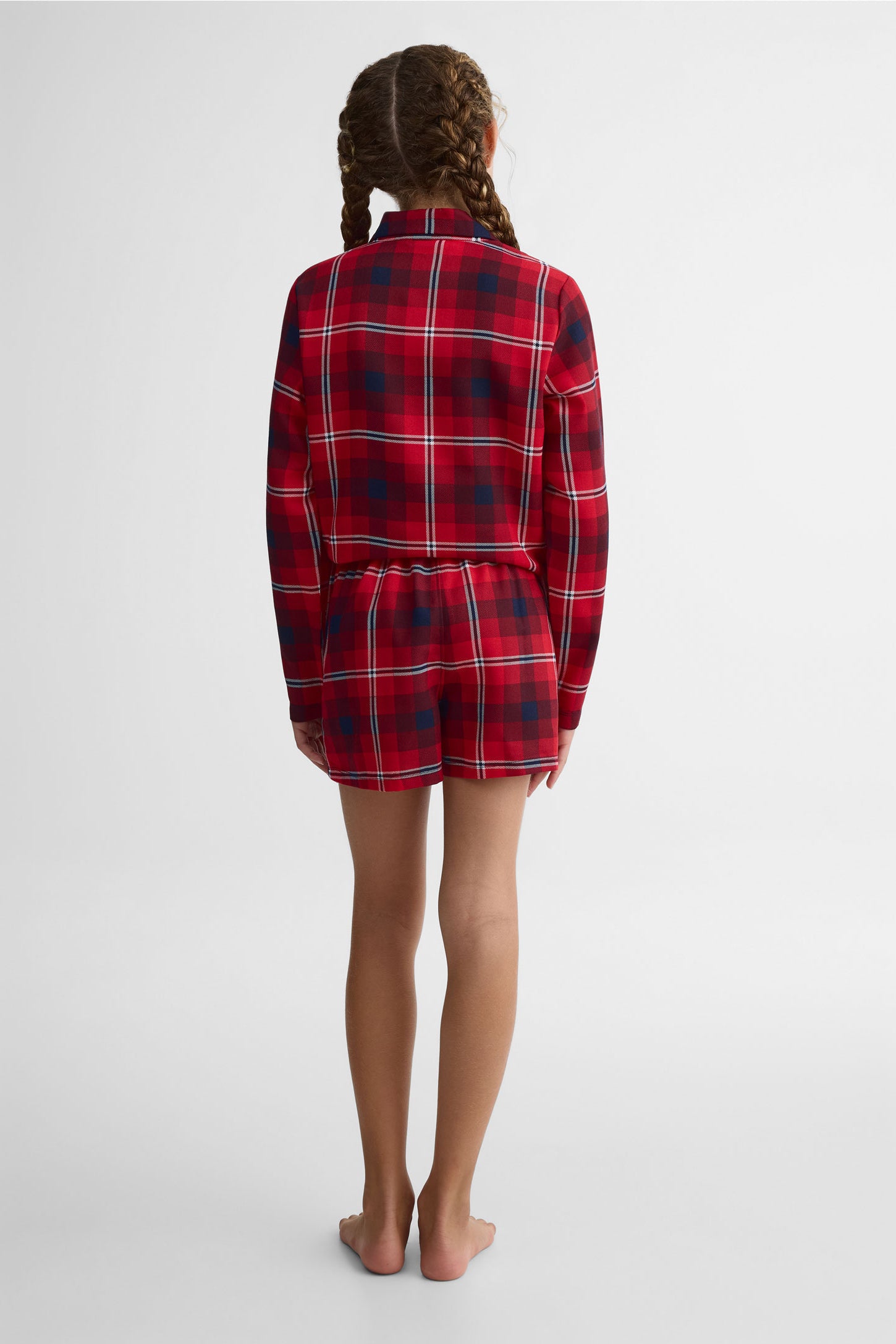 Short boxer élastique imprimé - Ado fille && ROUGE/MULTI