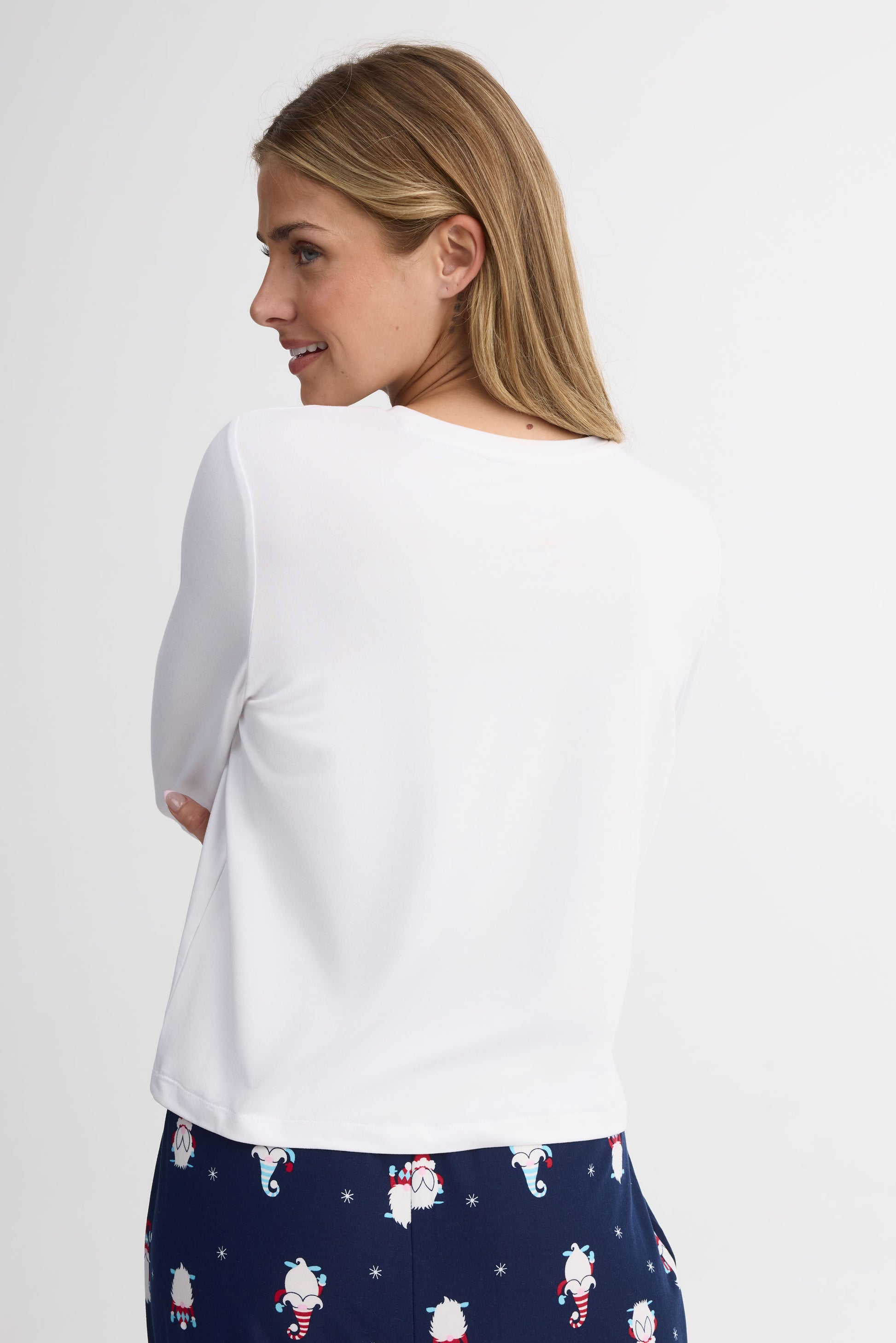 Chandail pyjama graphique – Femme && BLANC