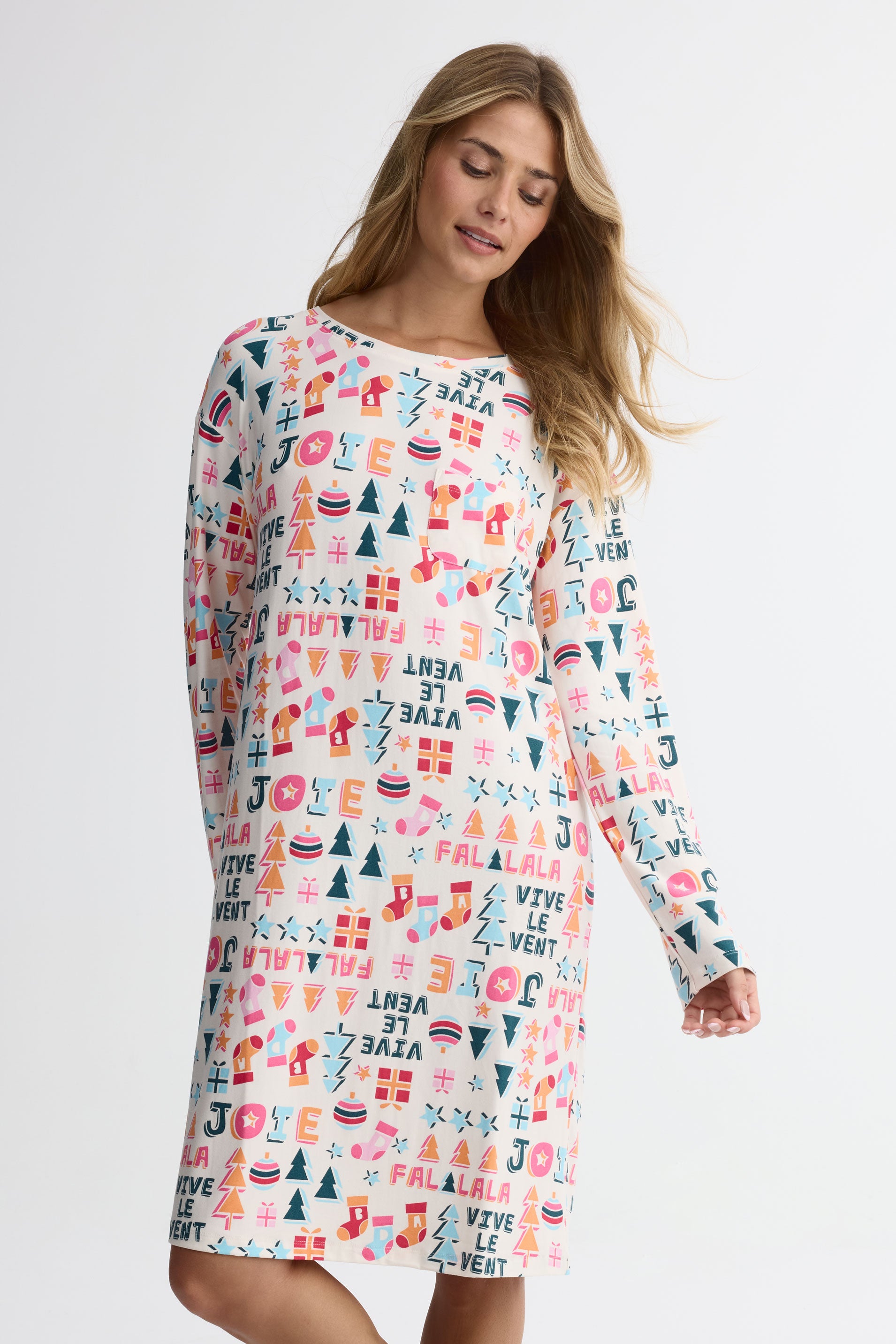 Robe de nuit – Femme && BLANC CASSÉ/MULTI