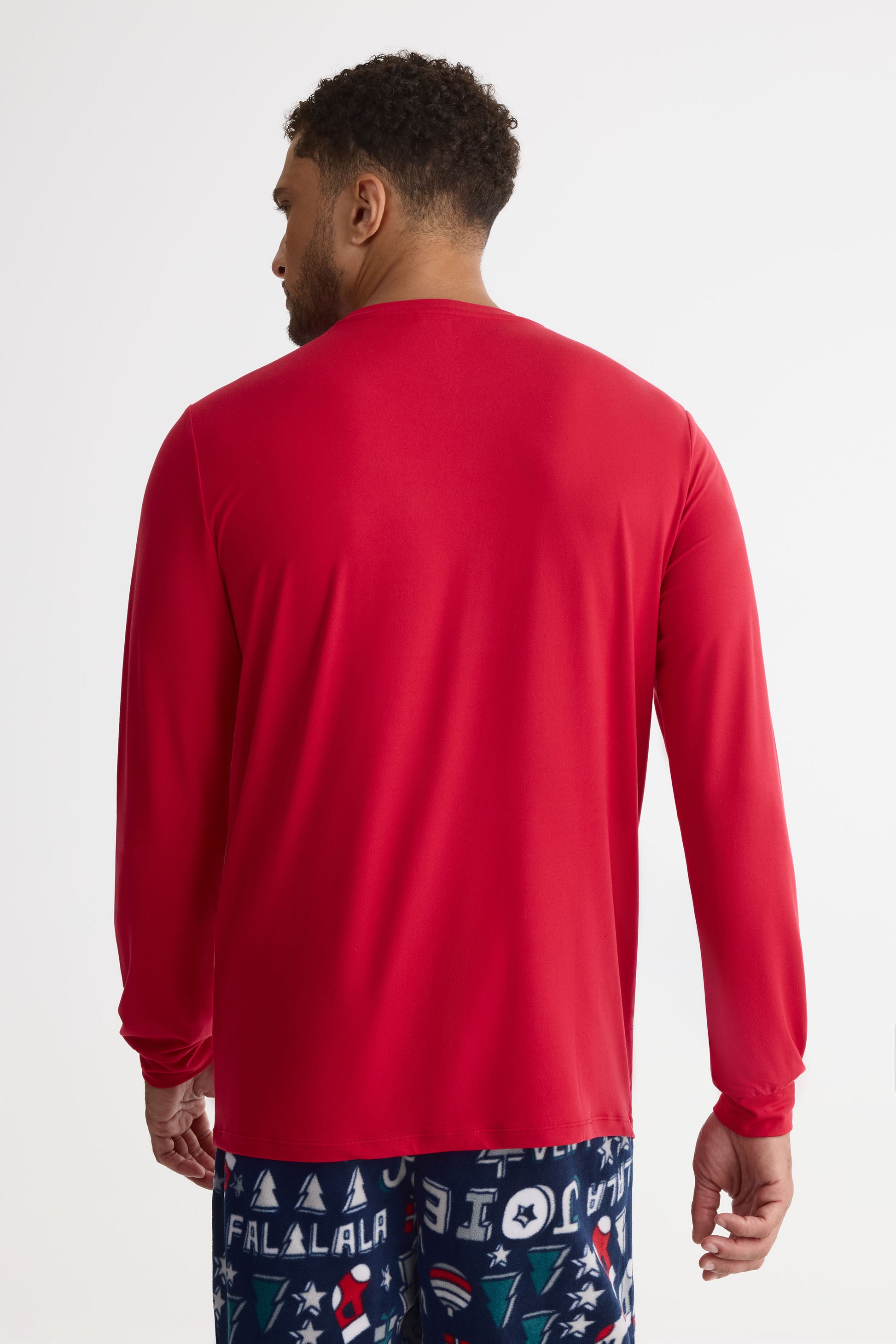 Chandail pyjama graphique - Homme && ROUGE