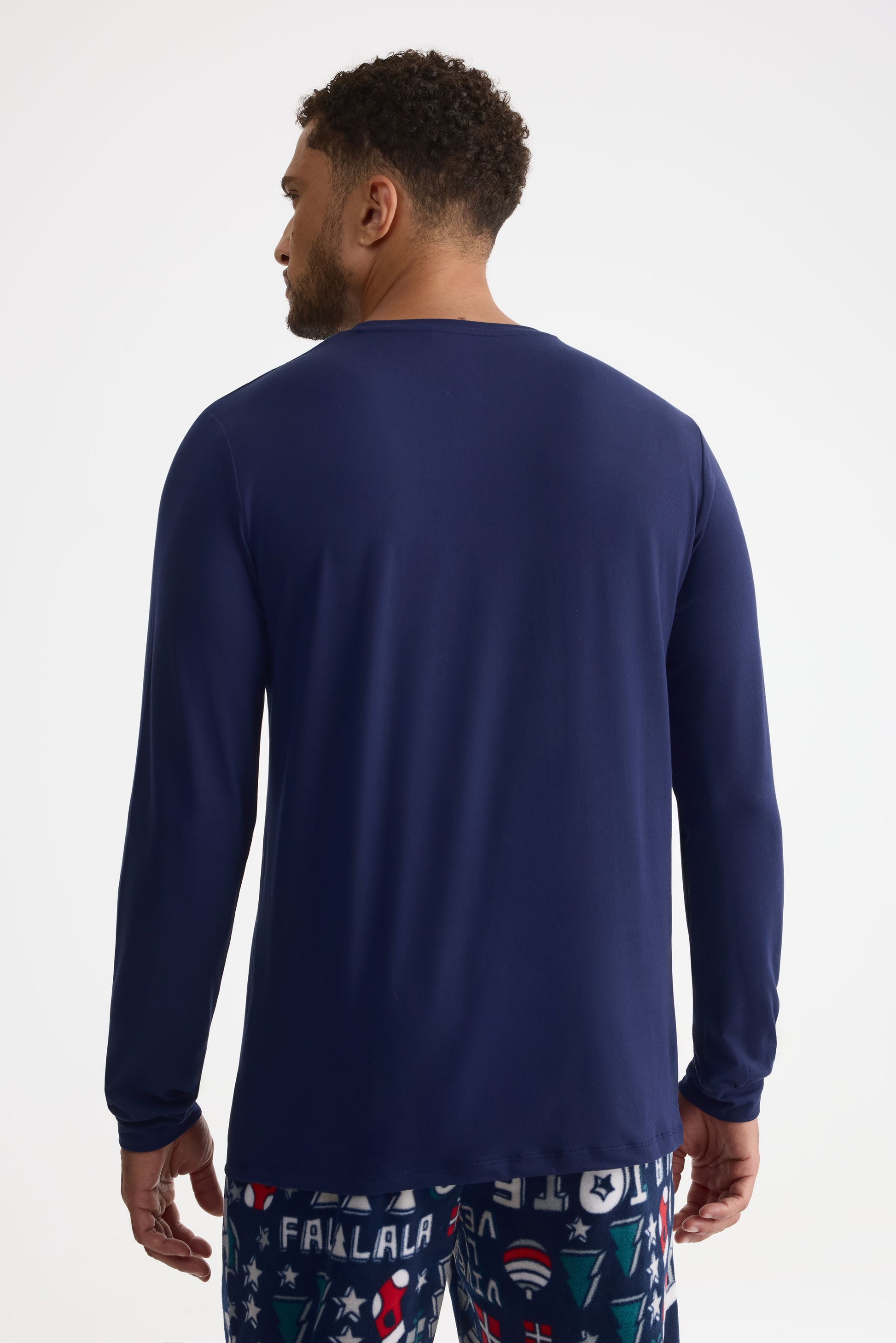 Chandail pyjama graphique - Homme && MARIN