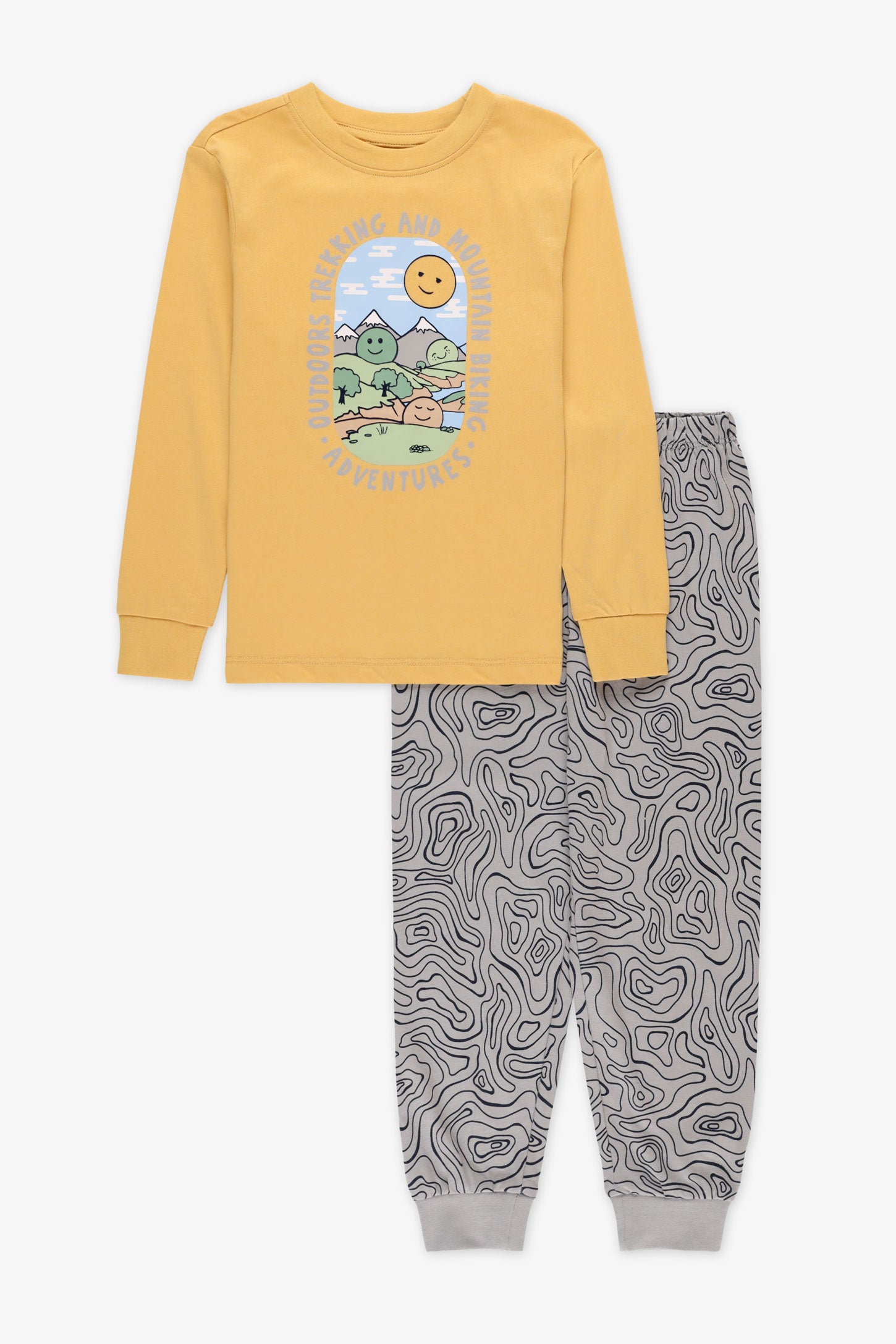 Ensemble pyjama 2 pièces 2/35$ - Enfant garçon && OCRE