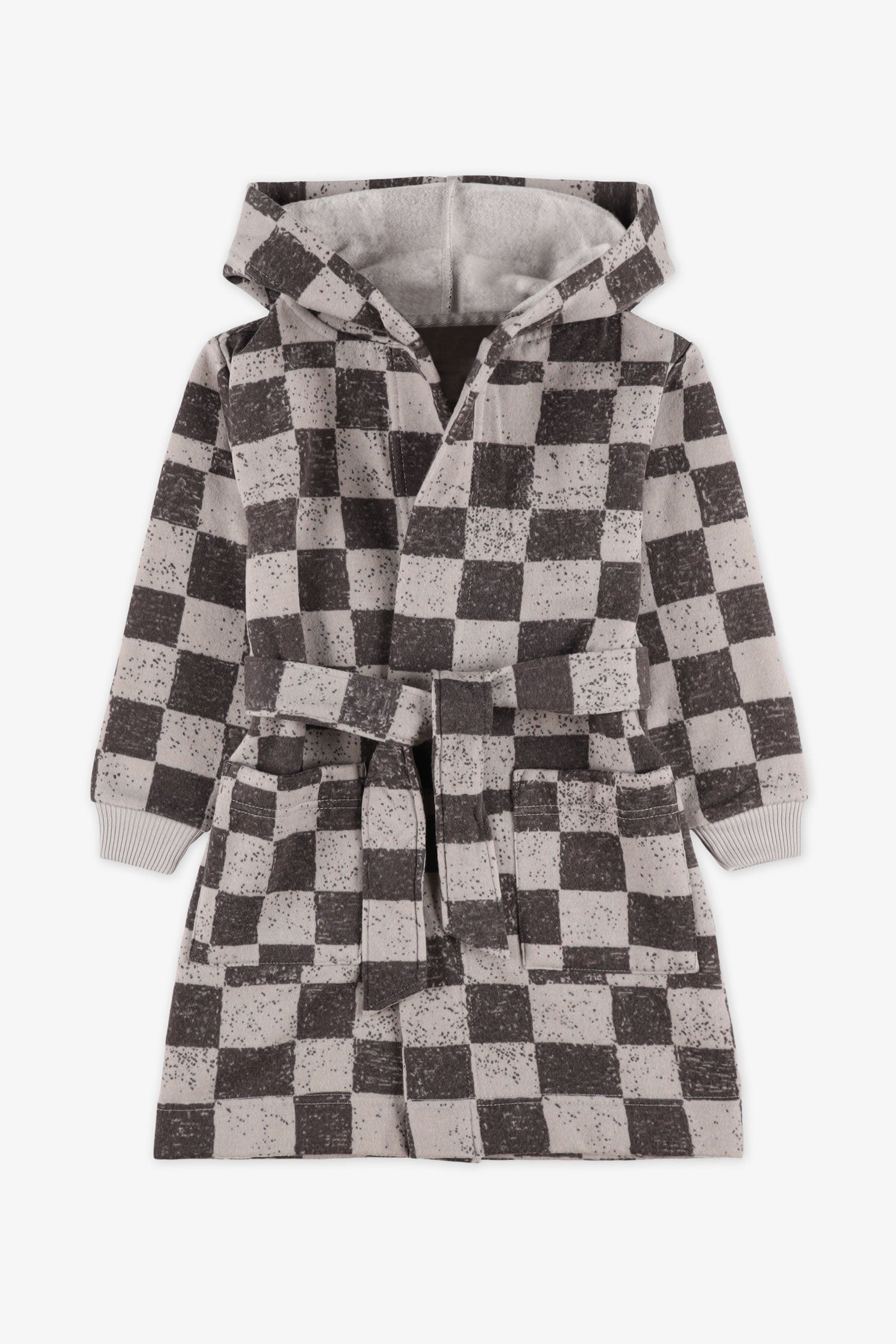 Robe de chambre avec capuchon - Enfant garçon && GRIS MULTI