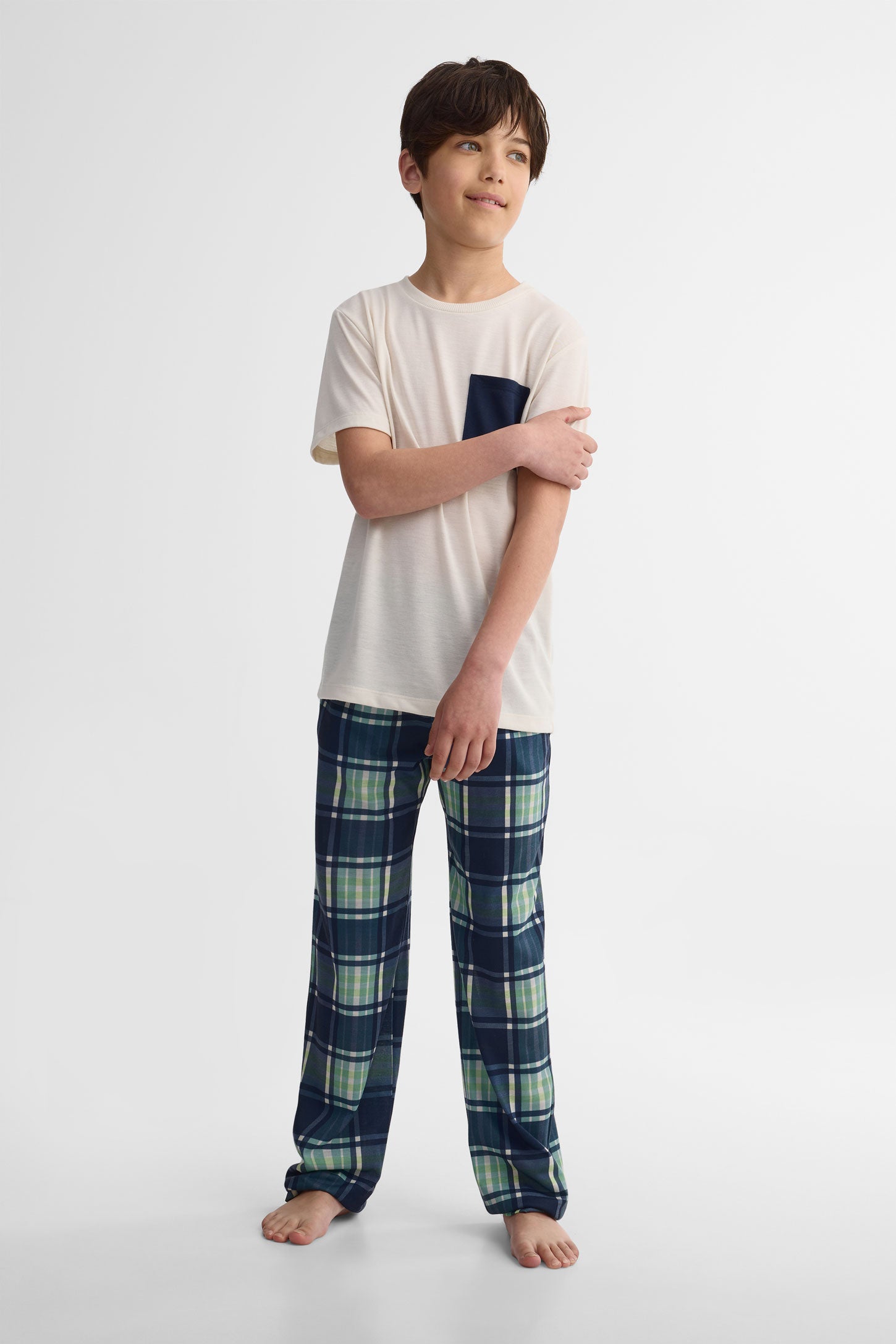 Pyjama 3 pièces imprimé - Enfant garçon && BEIGE