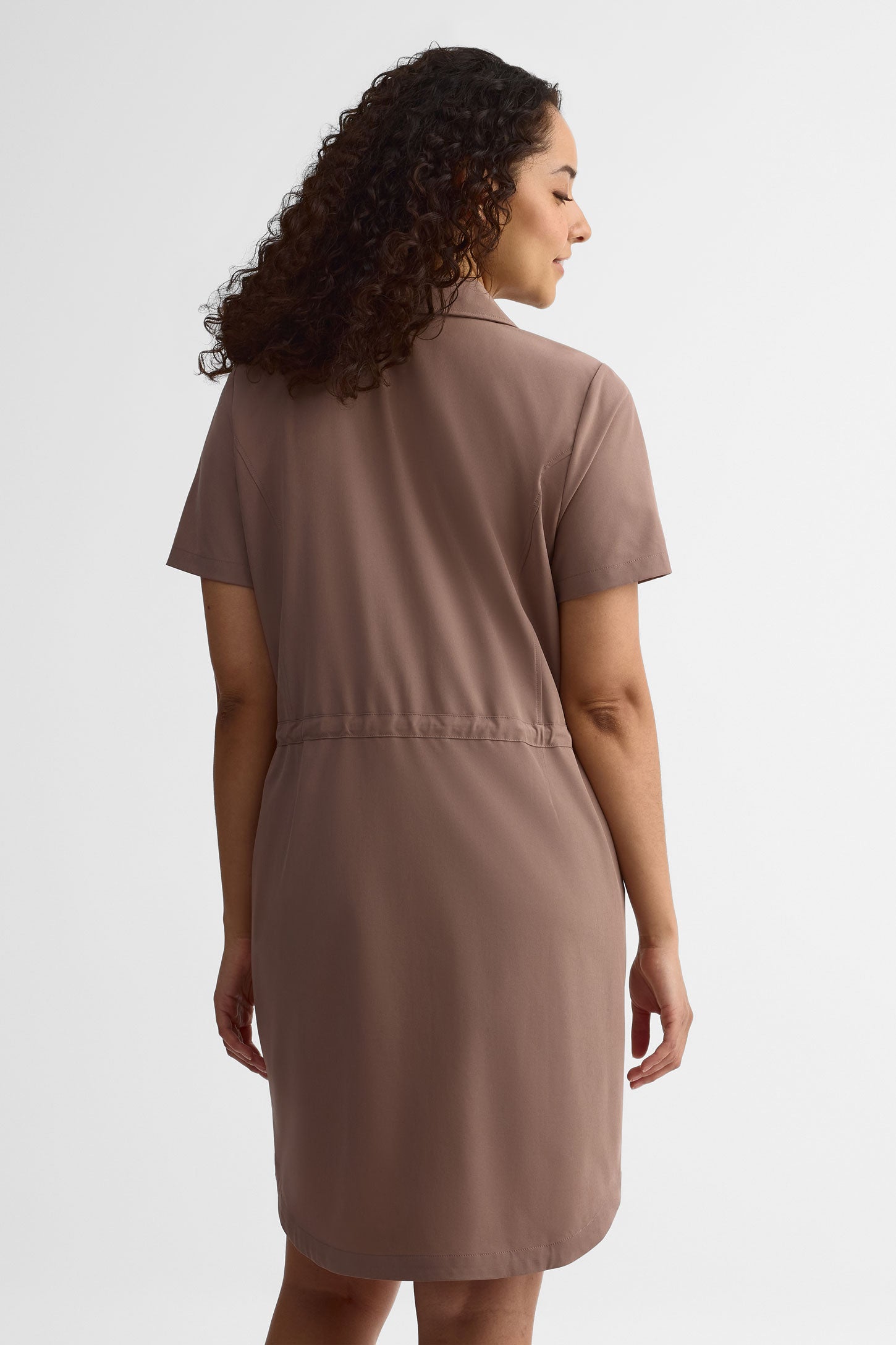 Robe manches courtes - Femme && TAUPE