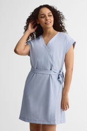 Robe portefeuille - Femme && BLEU