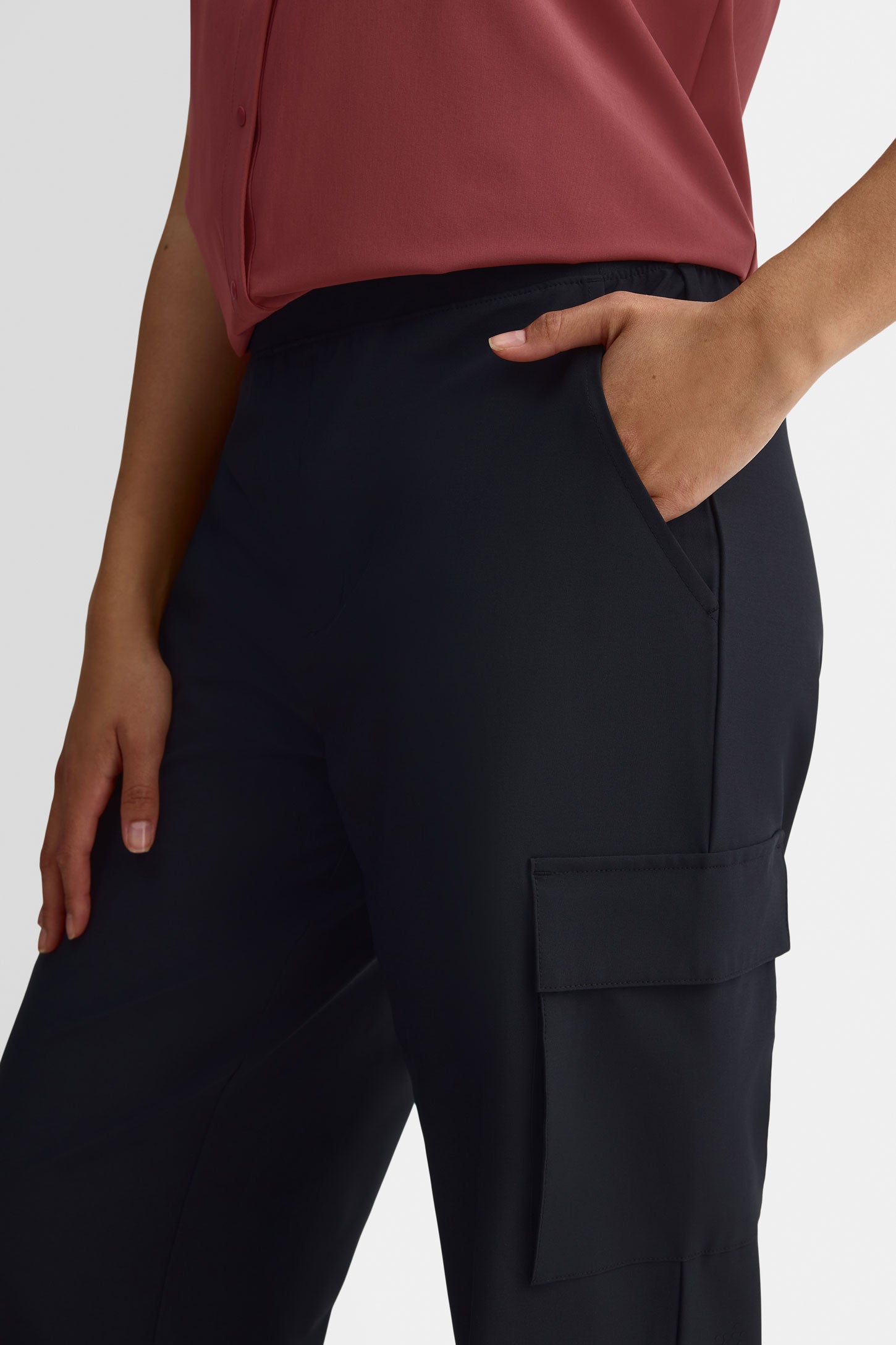 Pantalon jambe large - Femme - Aubainerie