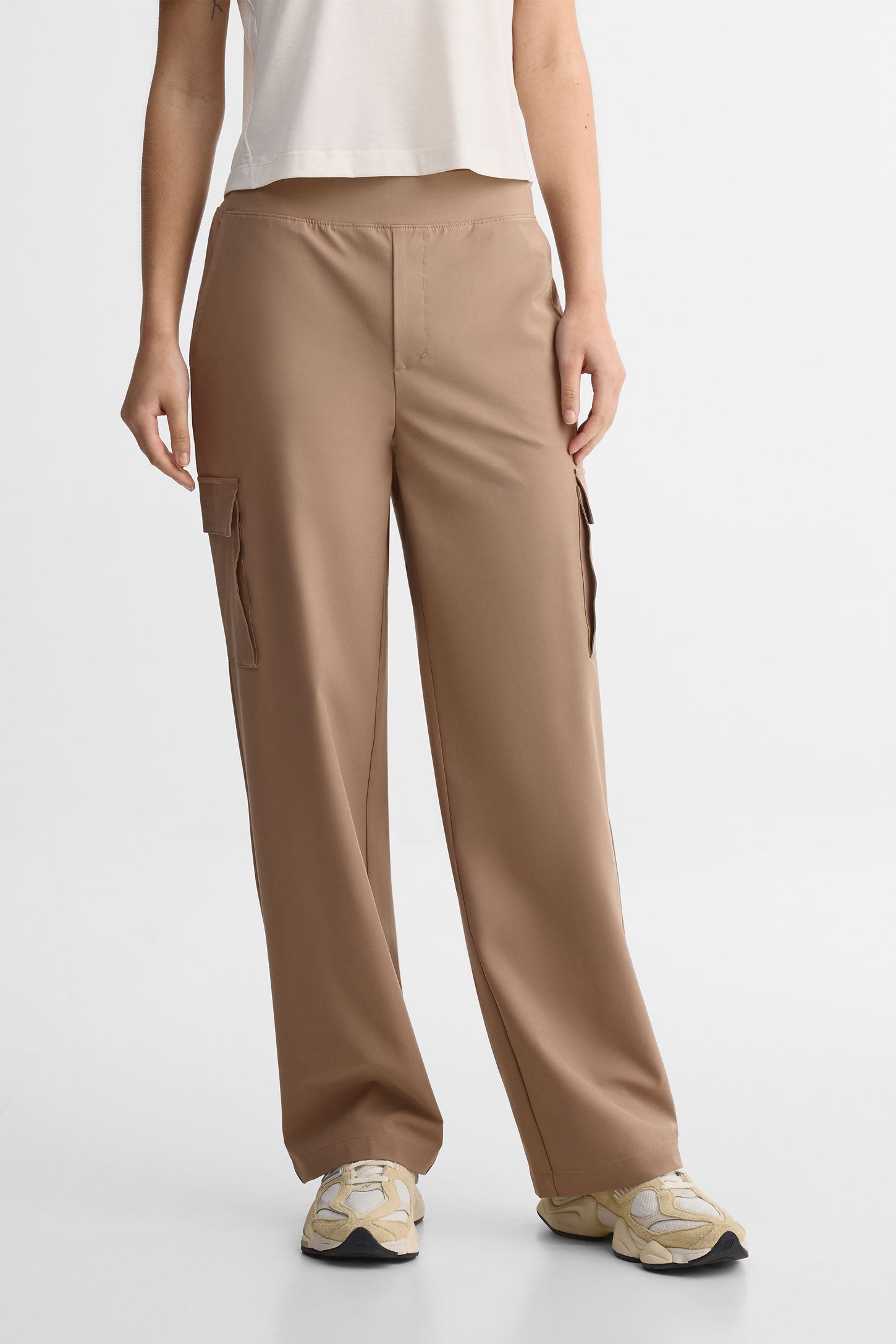 Pantalon jambe large - Femme && TAUPE