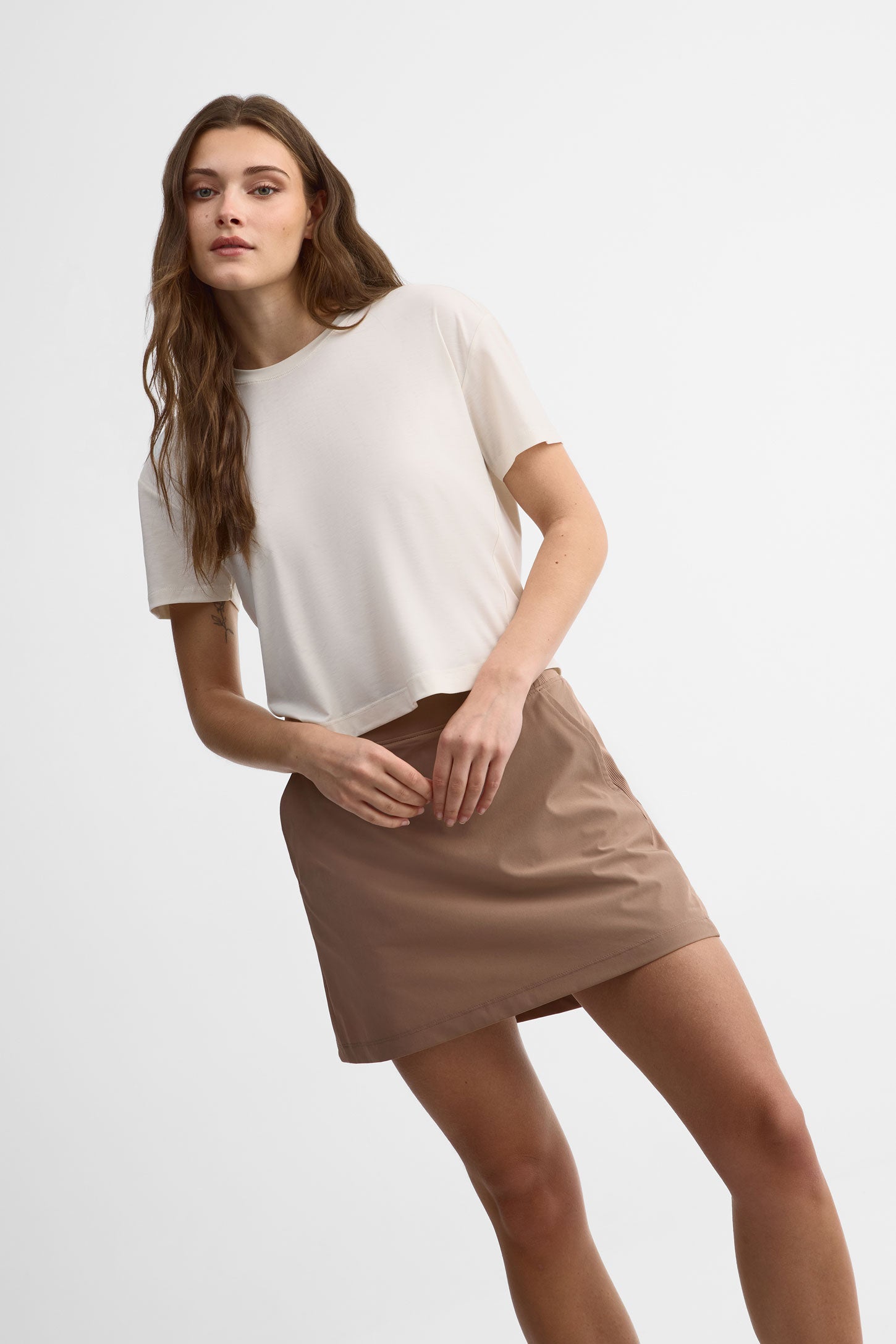 Jupe-short - Femme && TAUPE