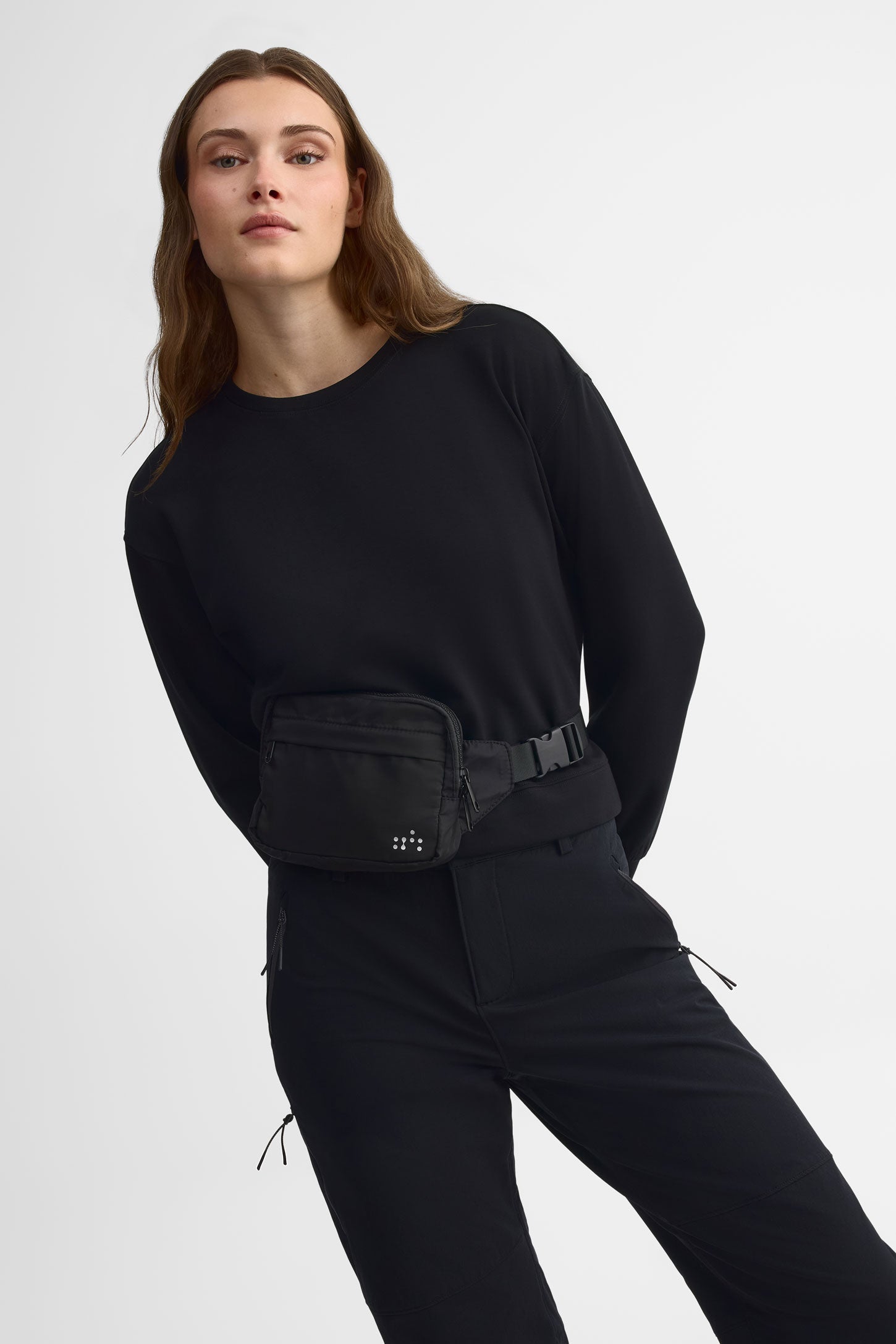 Chandail col rond modal - Femme && NOIR