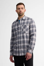 Chemise manches longues coton bio - Homme && GRIS MULTI