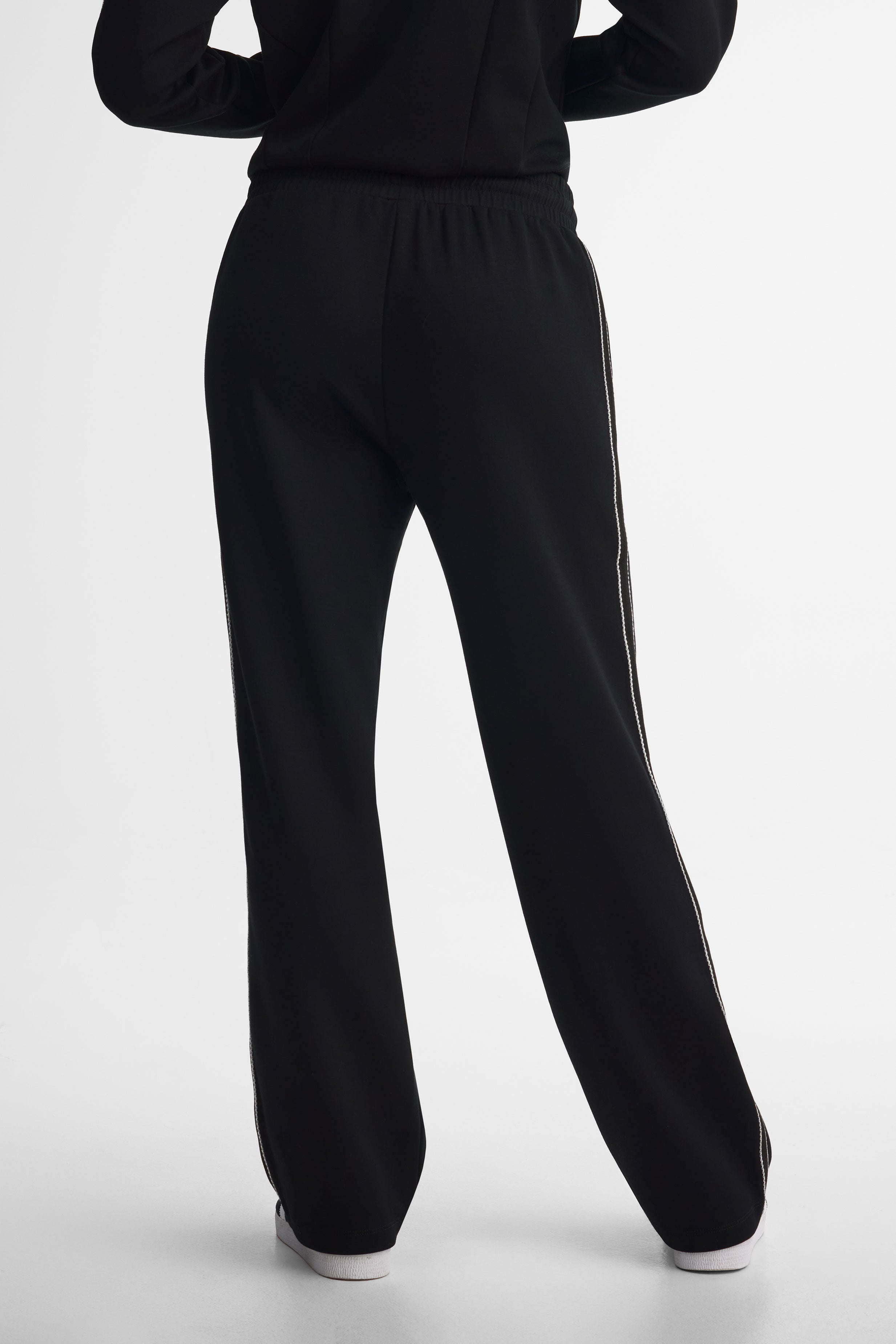 Pantalon taille haute modal - Femme && NOIR