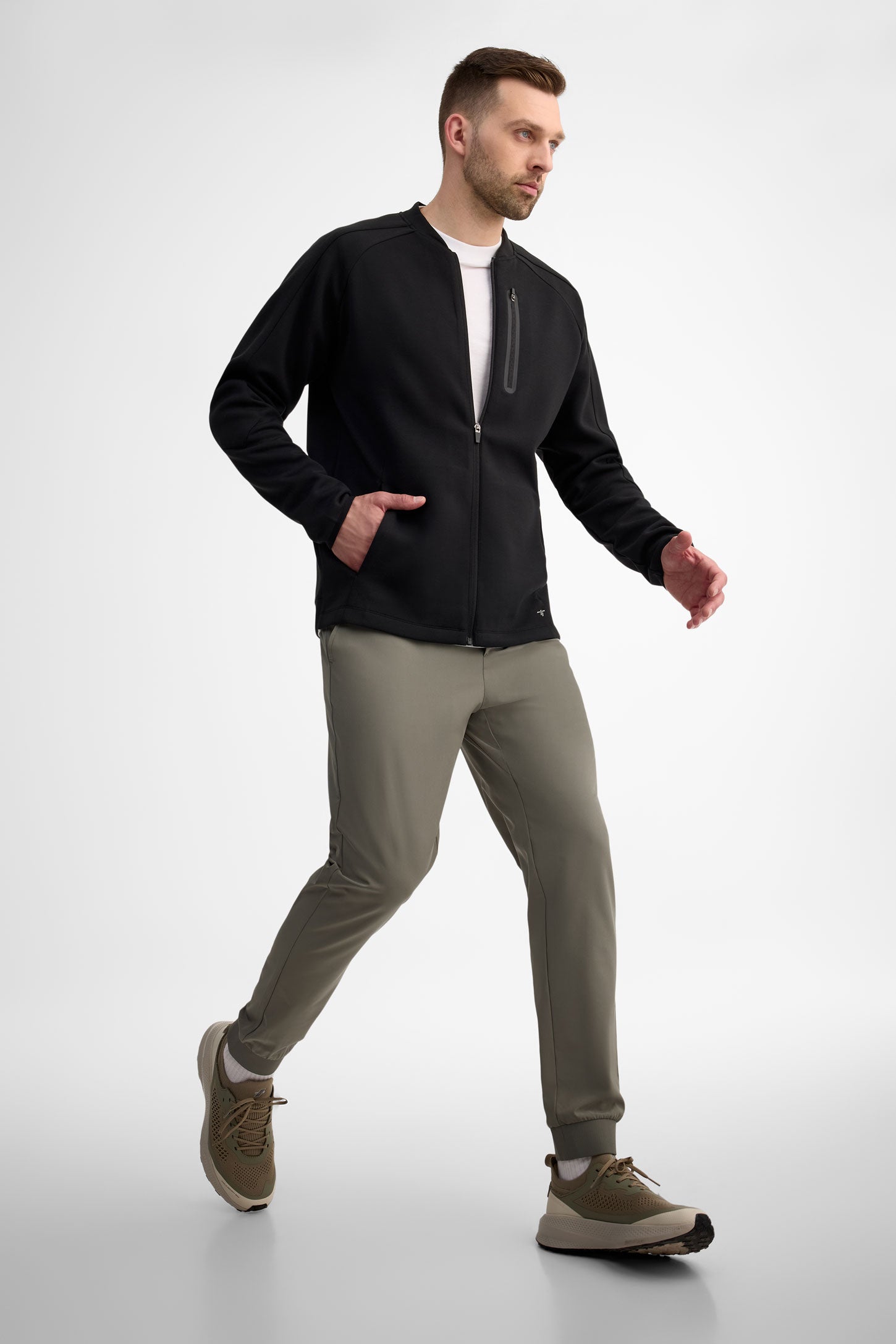 Veste à fermeture éclair - Homme && NOIR