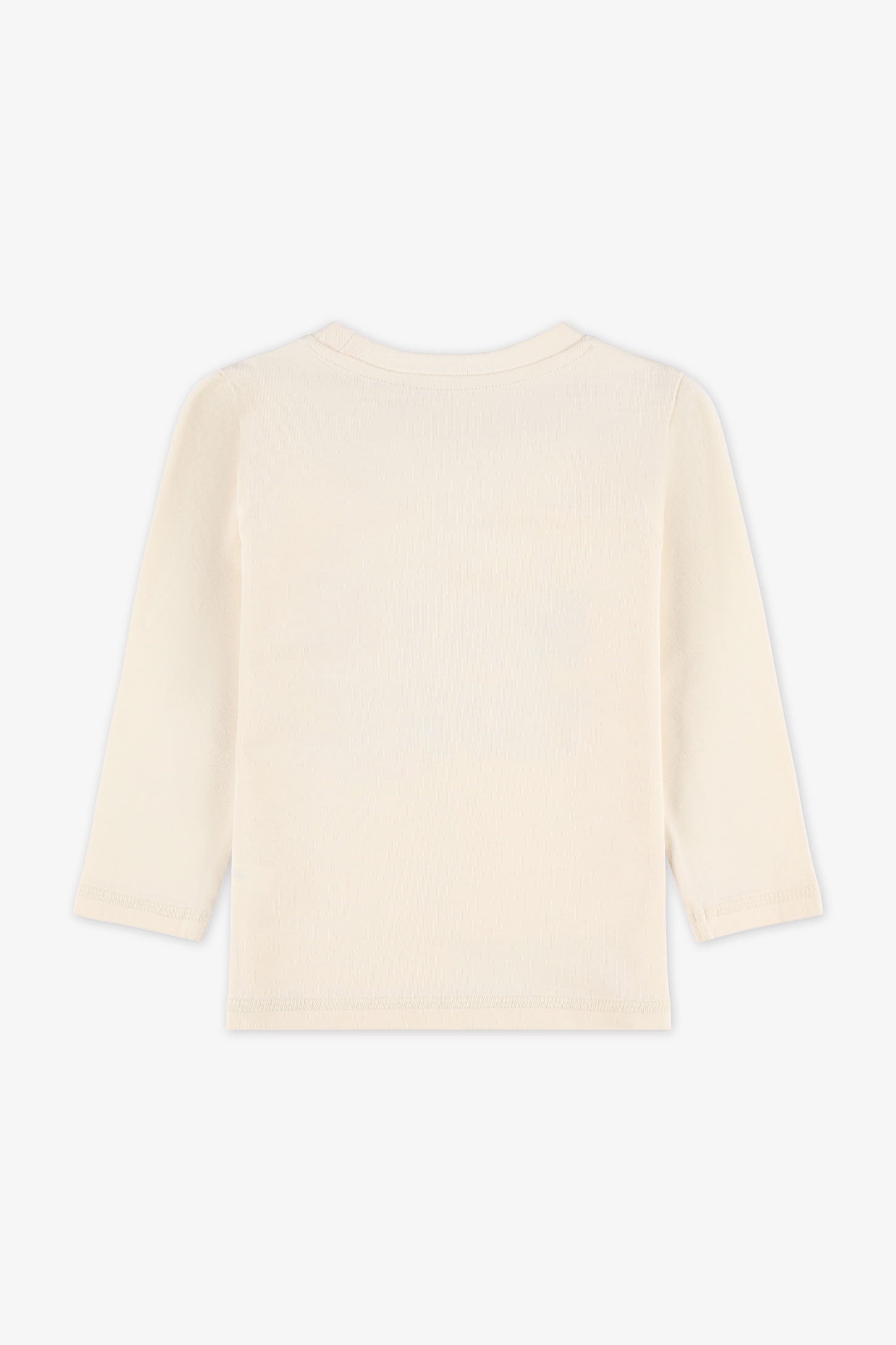 Chandail col rond manches longues, 2T-3T - Bébé fille && BEIGE
