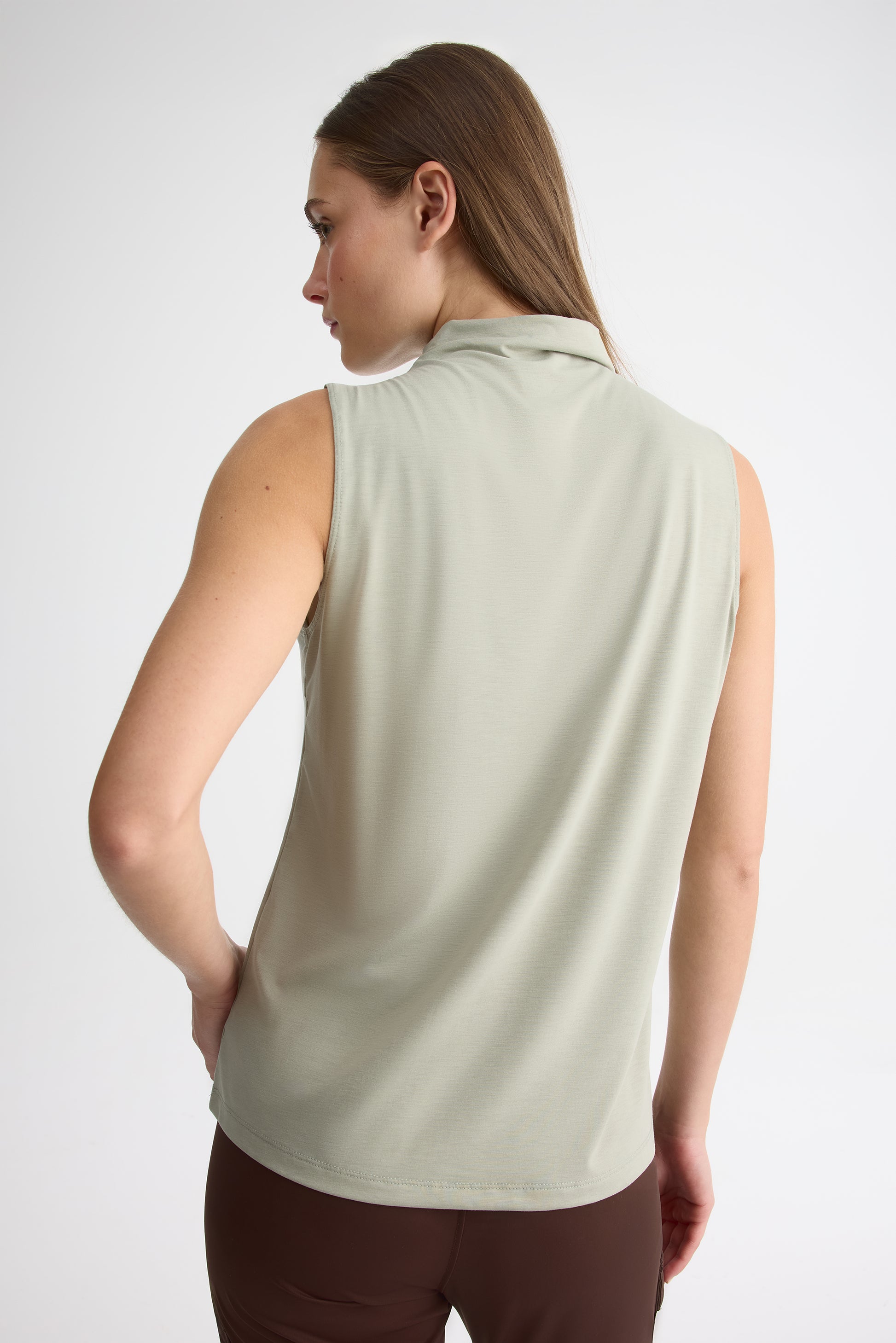 Camisole col montant - Femme && VERT