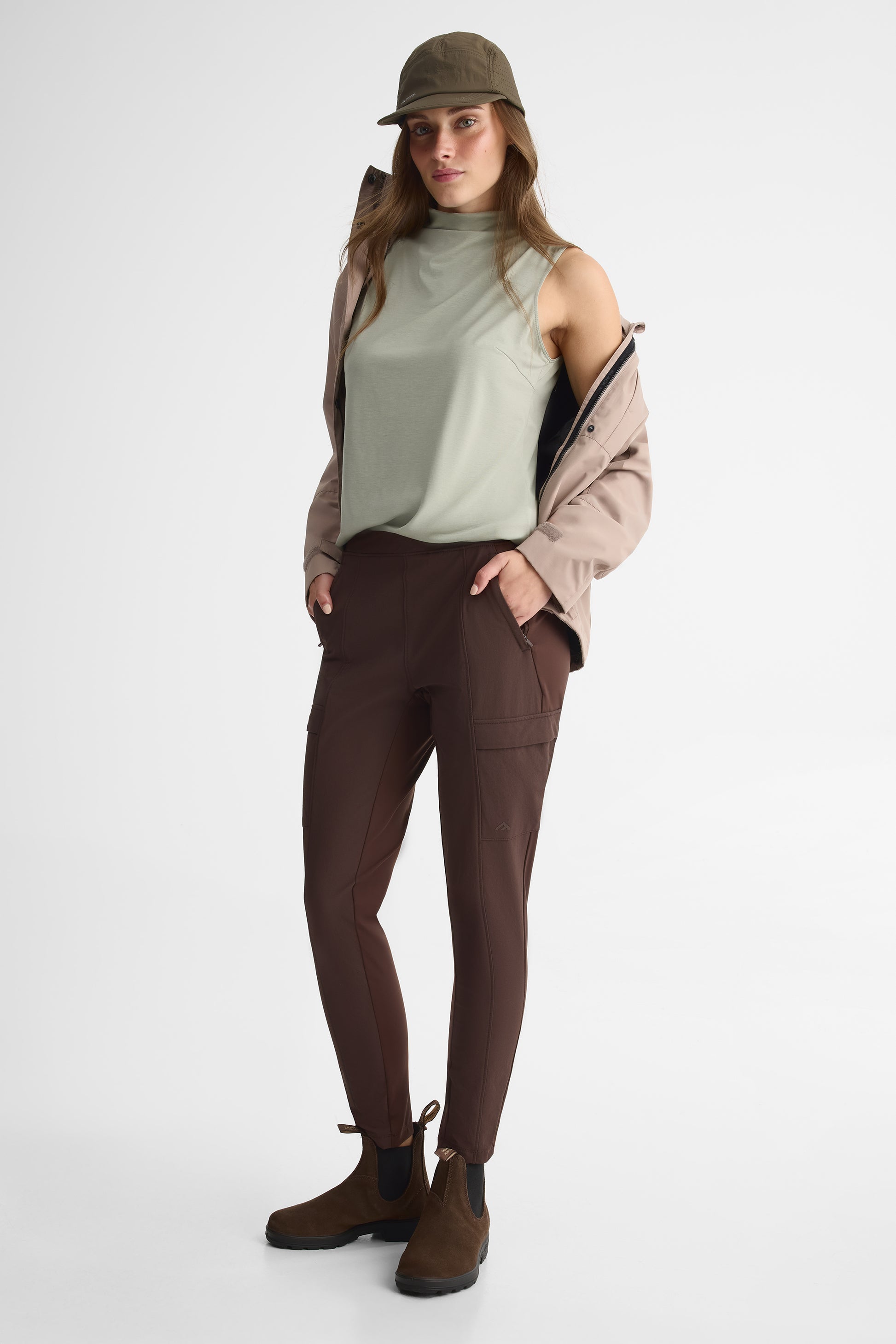 Camisole col montant - Femme && VERT