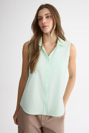 Chemise sans manches – Femme && VERT