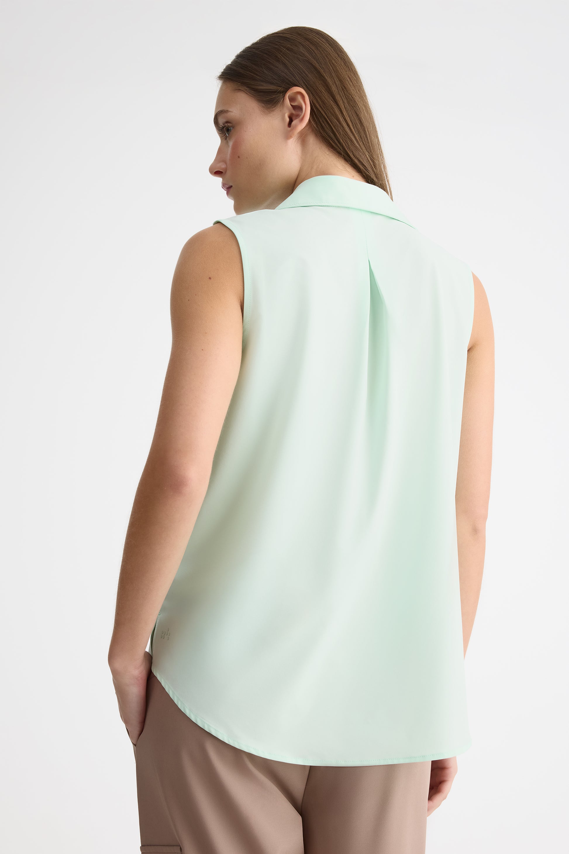 Chemise sans manches – Femme && VERT