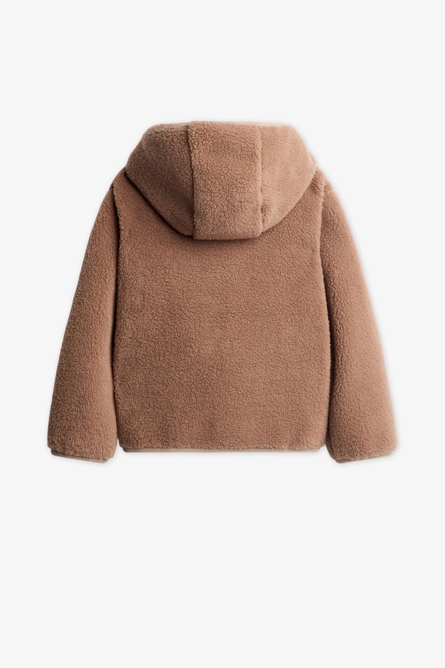 Manteau en sherpa doublé - Enfant garçon && TAUPE