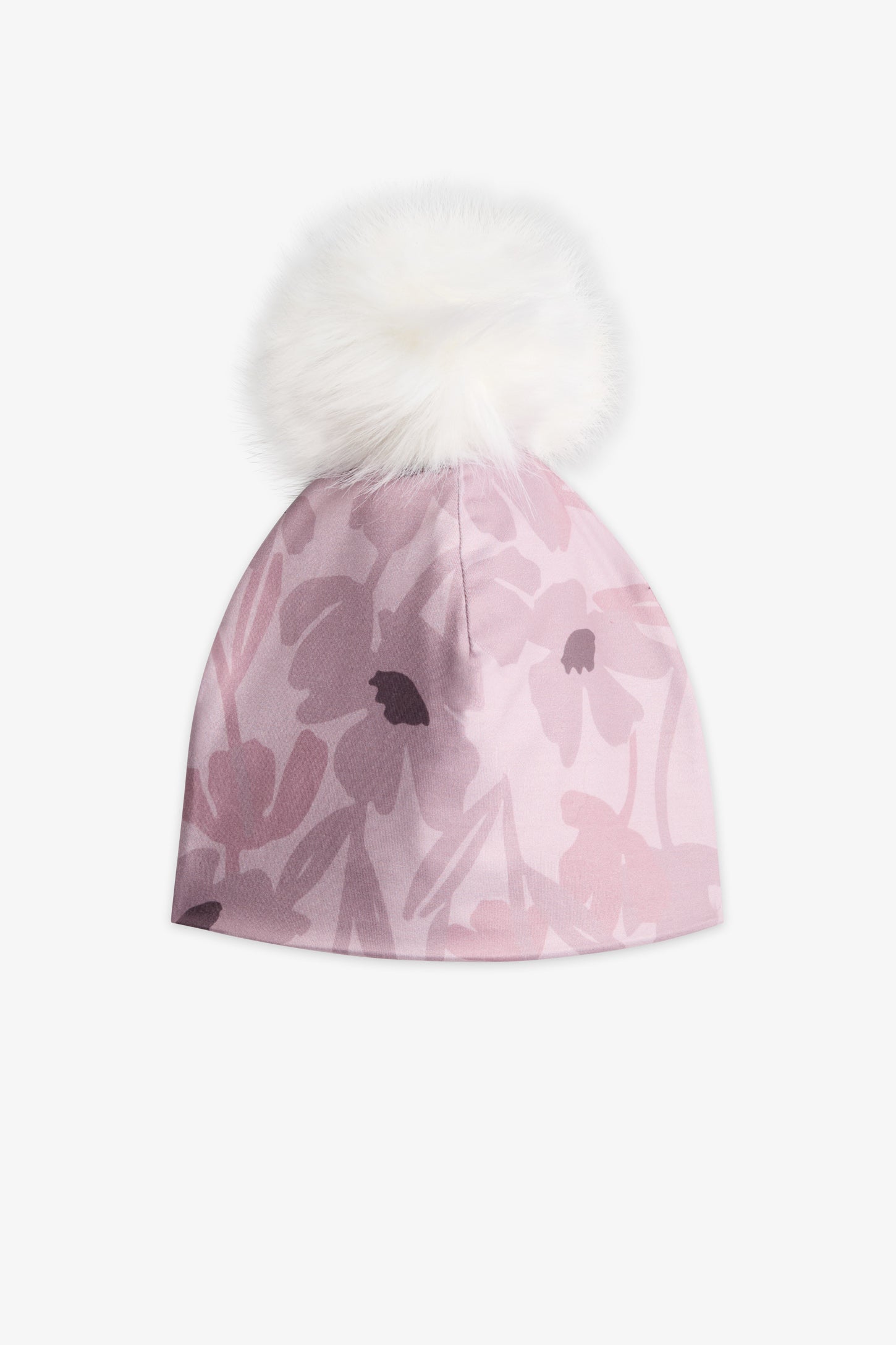 Tuque à pompon doublée - Ado fille && LILAS MULTI